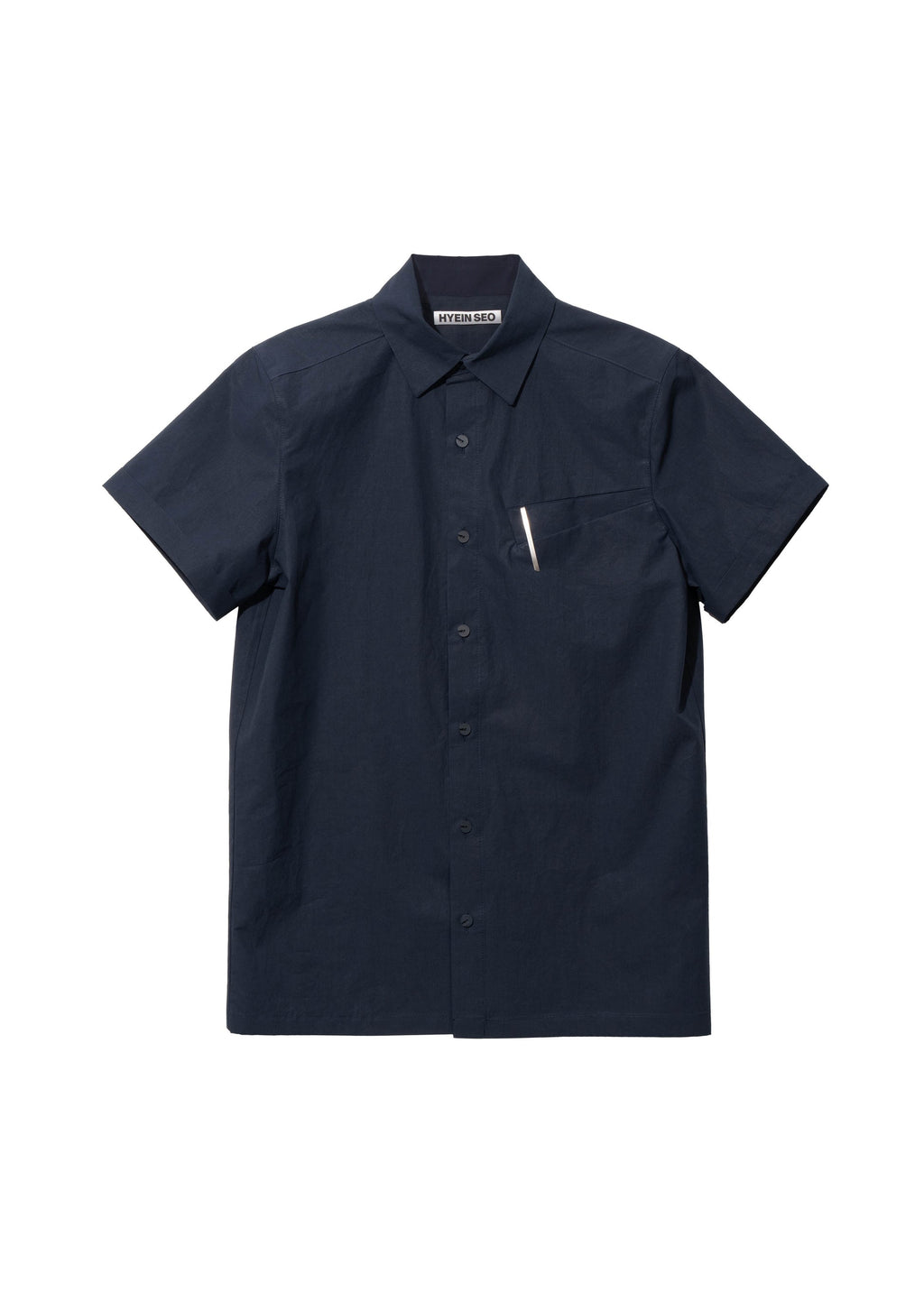 Hyein Seo - Short Sleeve Shirt w/ Pin (Navy) product image 4 | TRAB K-Fashion Australia