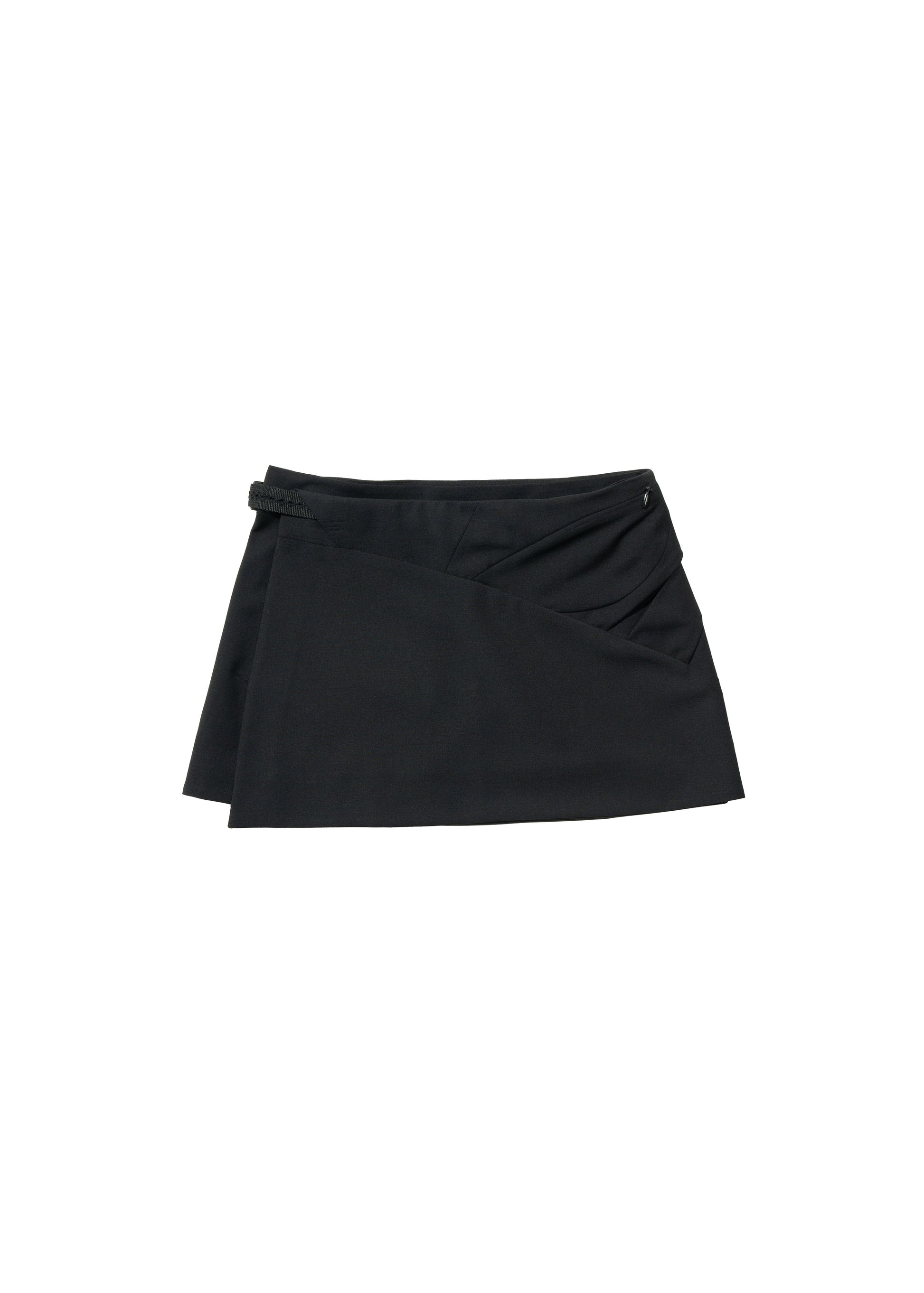 Hyein Seo - Cinched Mini Skirt w/ Belt (Black) product image 5 | TRAB K-Fashion Australia
