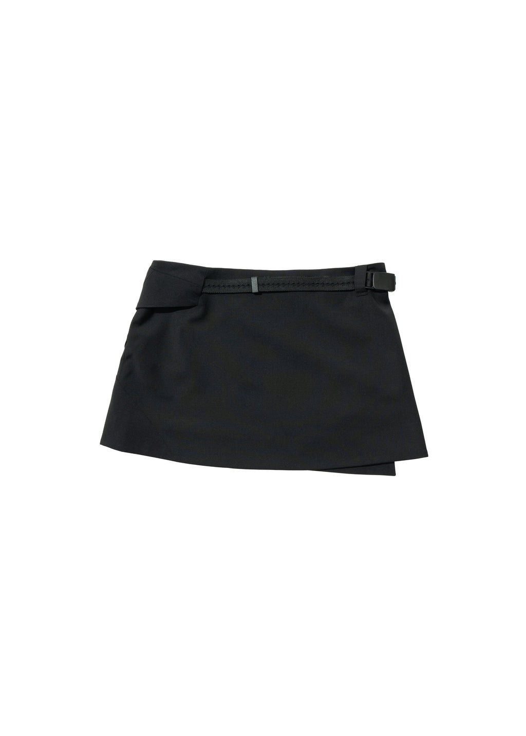 Hyein Seo - Cinched Mini Skirt w/ Belt (Black) product image 6 | TRAB K-Fashion Australia