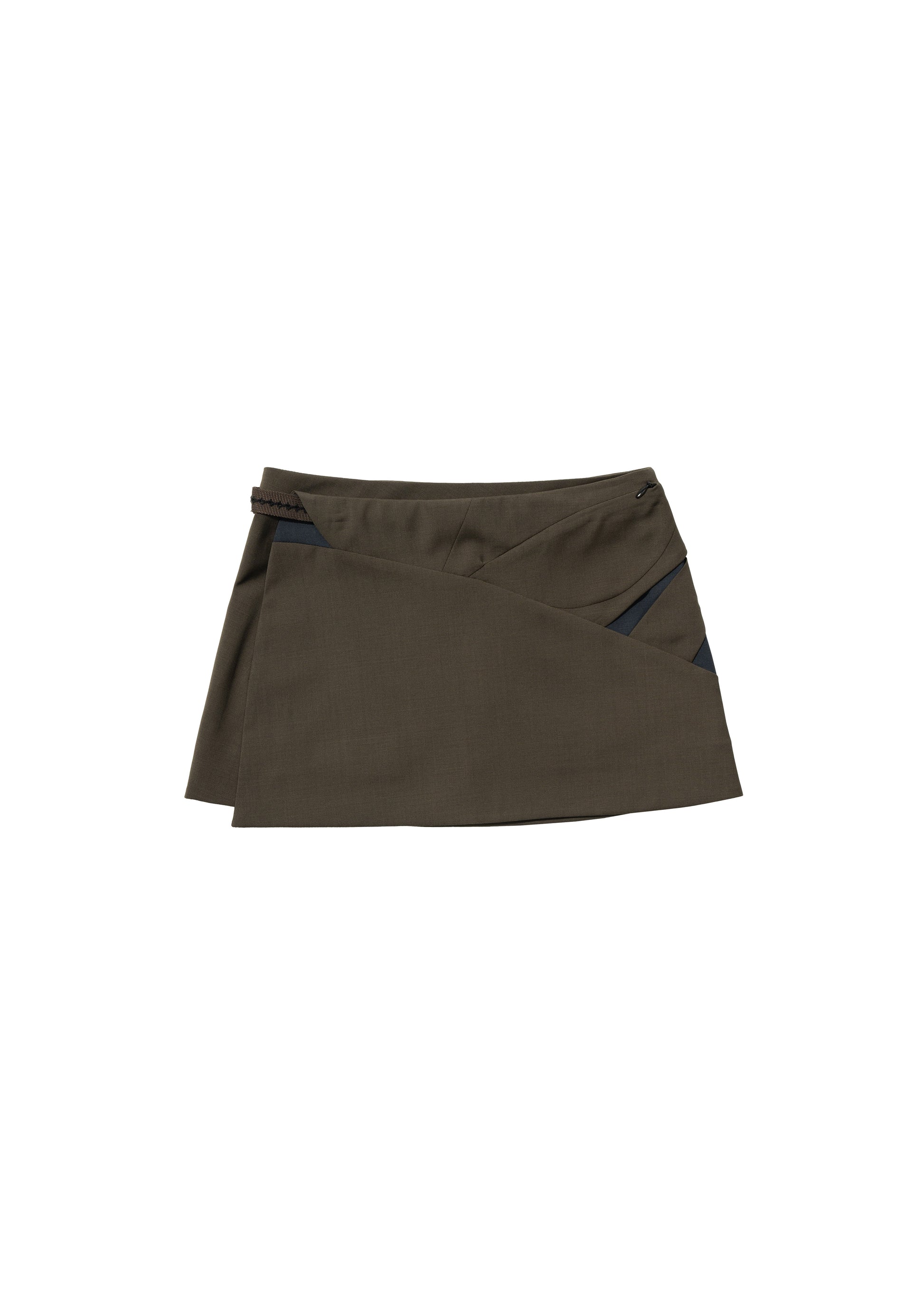 Hyein Seo - Cinched Mini Skirt w/ Belt (Khaki) product image 5 | TRAB K-Fashion Australia