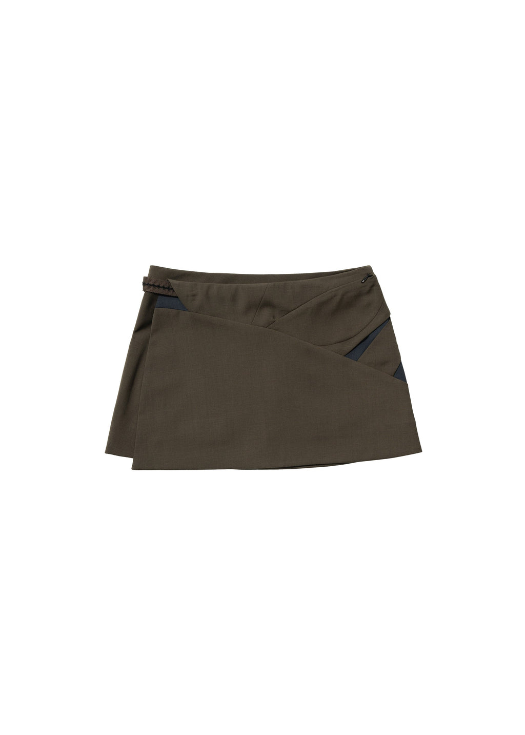 Hyein Seo - Cinched Mini Skirt w/ Belt (Khaki) product image 5 | TRAB K-Fashion Australia