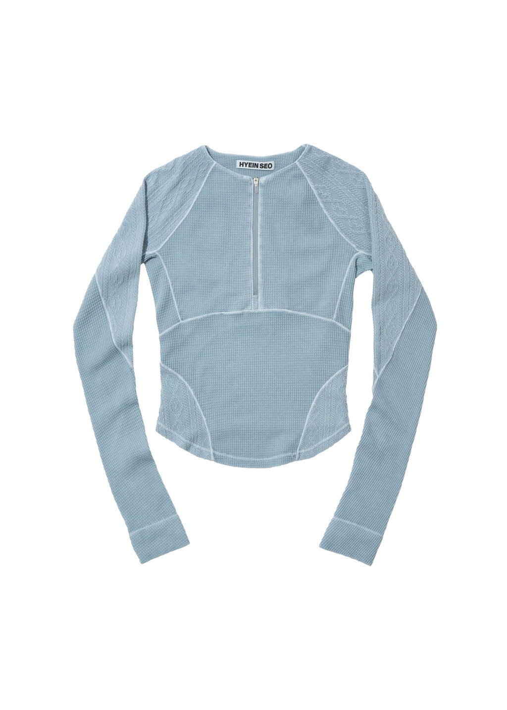 Hyein Seo - Half-Zip Raglan (Ash Blue) product image 5 | TRAB K-Fashion Australia