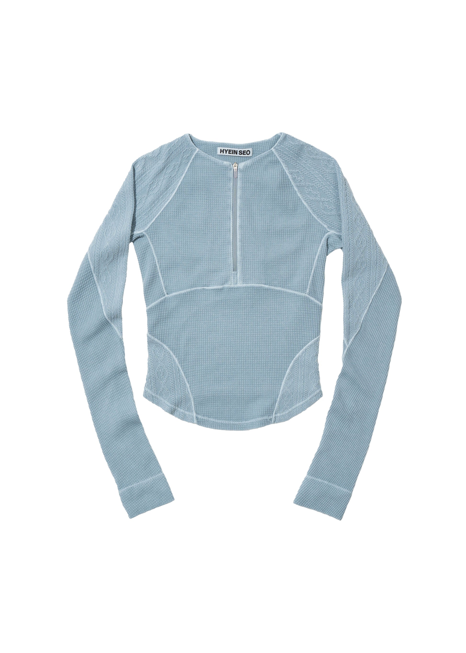 Hyein Seo - Half-Zip Raglan (Ash Blue) product image 5 | TRAB K-Fashion Australia