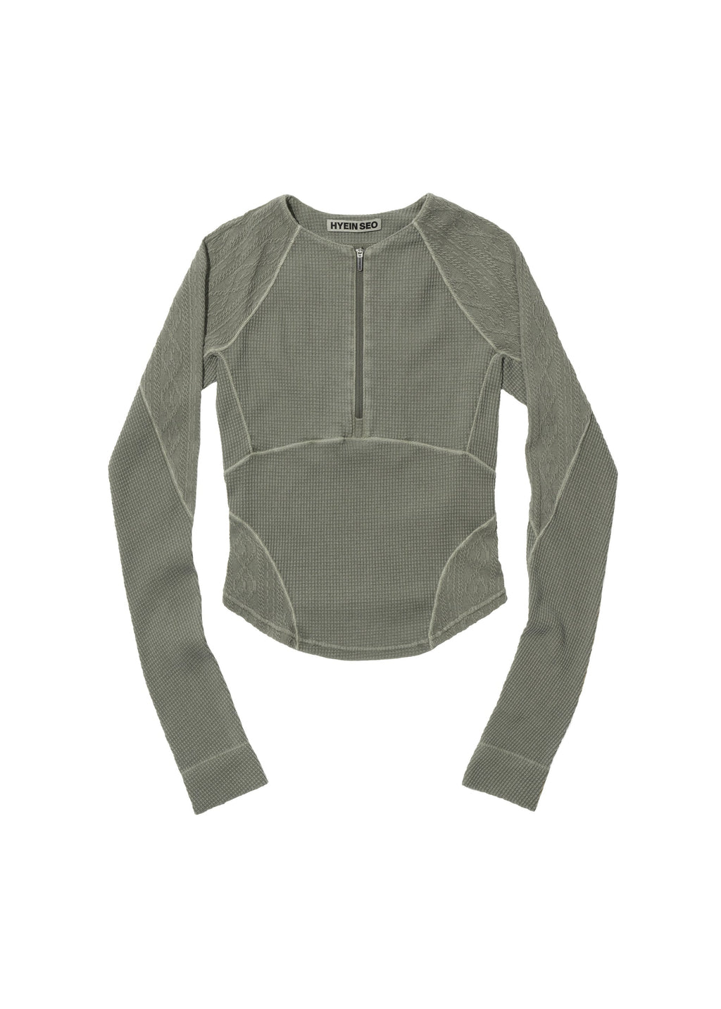 Hyein Seo - Half-Zip Raglan (Khaki) product image 5 | TRAB K-Fashion Australia