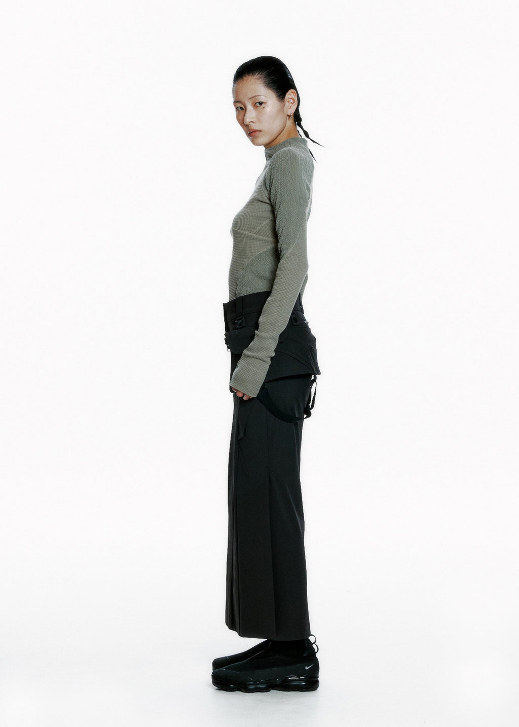 Hyein Seo - Half-Zip Raglan (Khaki) product image 3 | TRAB K-Fashion Australia