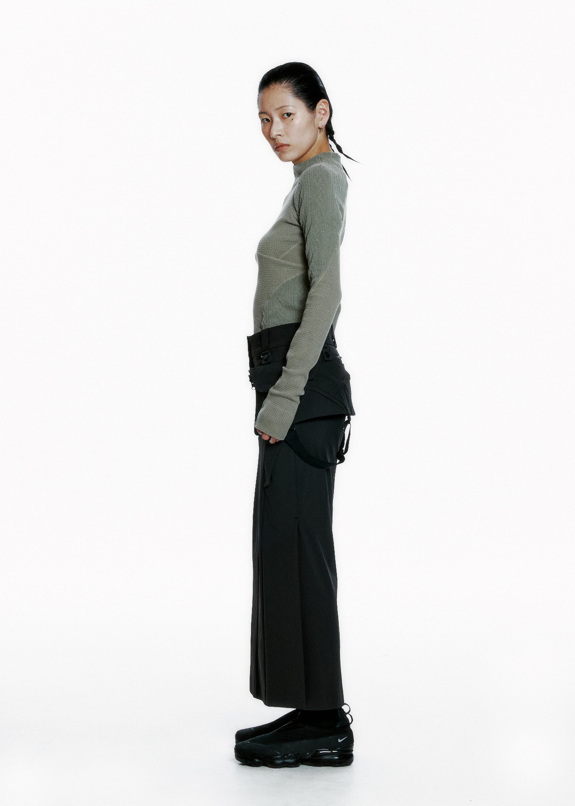 Hyein Seo - Half-Zip Raglan (Khaki) product image 3 | TRAB K-Fashion Australia