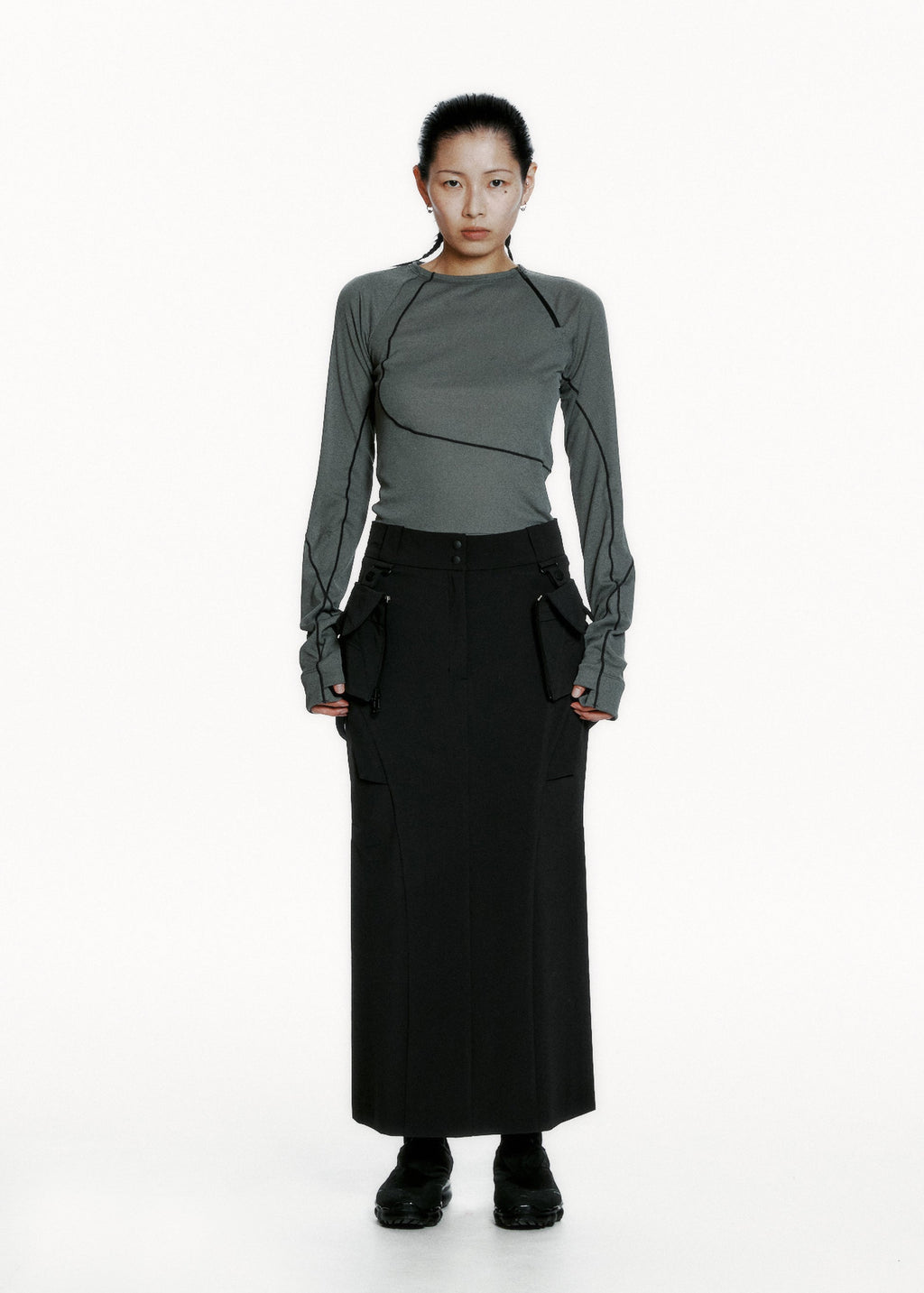 Hyein Seo - Helix Long Sleeve (Khaki) product image 3 | TRAB K-Fashion Australia