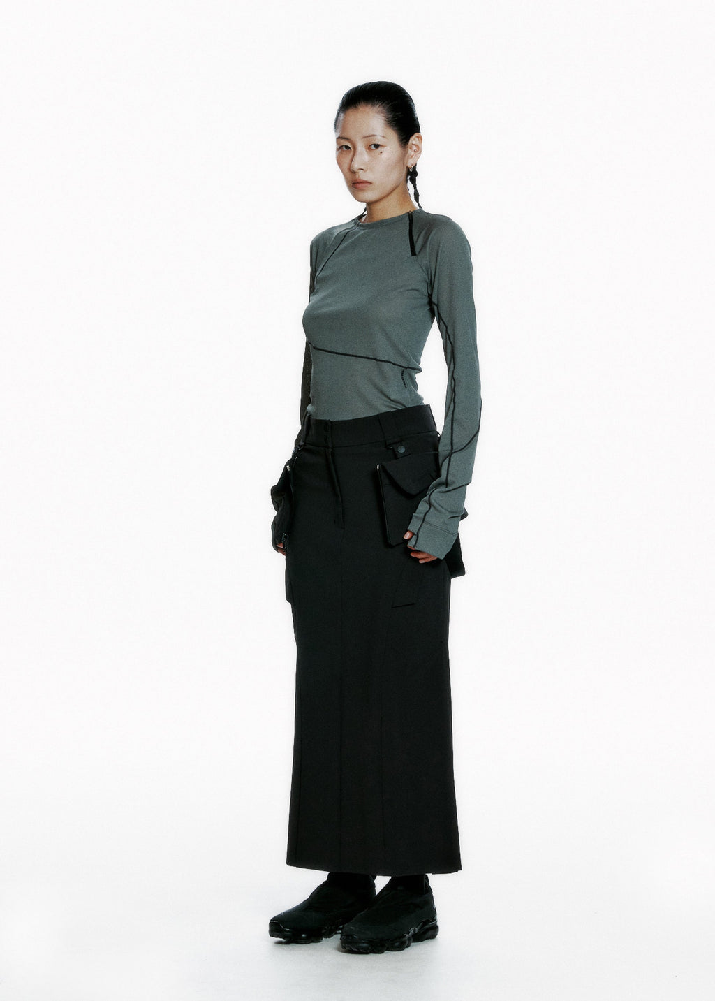 Hyein Seo - Helix Long Sleeve (Khaki) product image 1 | TRAB K-Fashion Australia