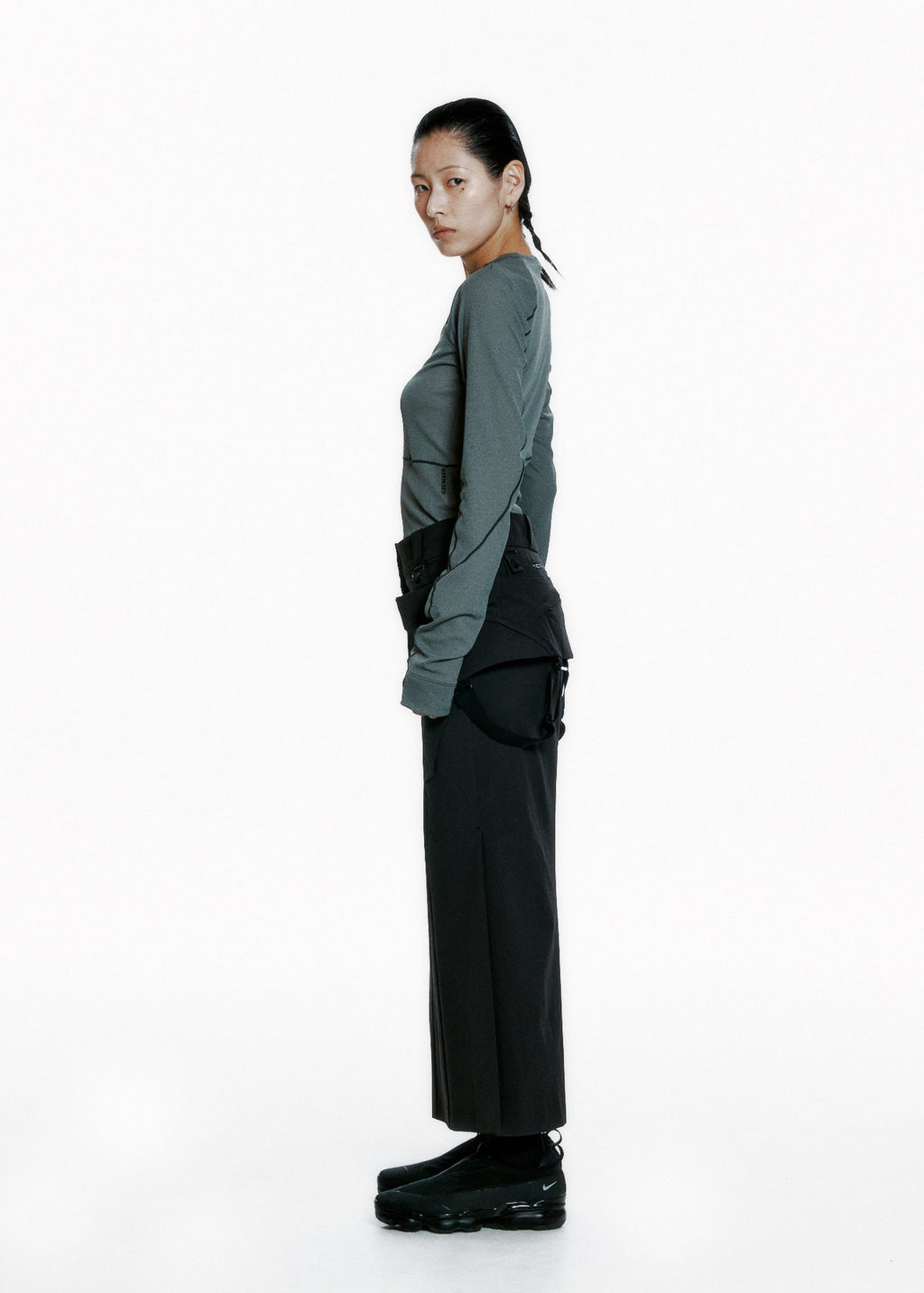 Hyein Seo - Helix Long Sleeve (Khaki) product image 2 | TRAB K-Fashion Australia