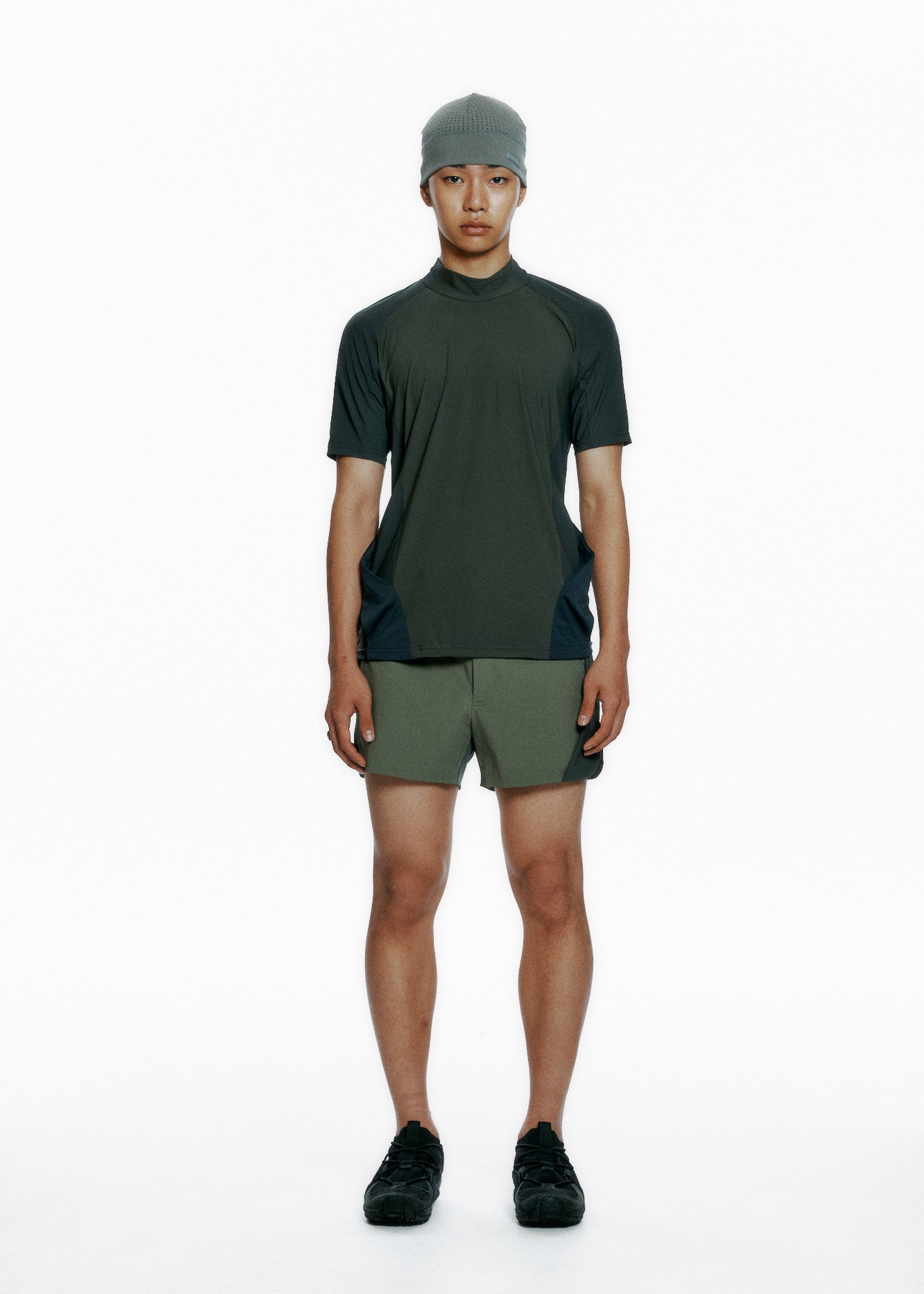 Hyein Seo - Pocket T-Shirt (Khaki) product image 1 | TRAB K-Fashion Australia
