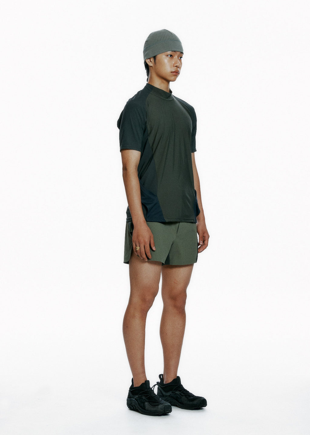 Hyein Seo - Pocket T-Shirt (Khaki) product image 2 | TRAB K-Fashion Australia