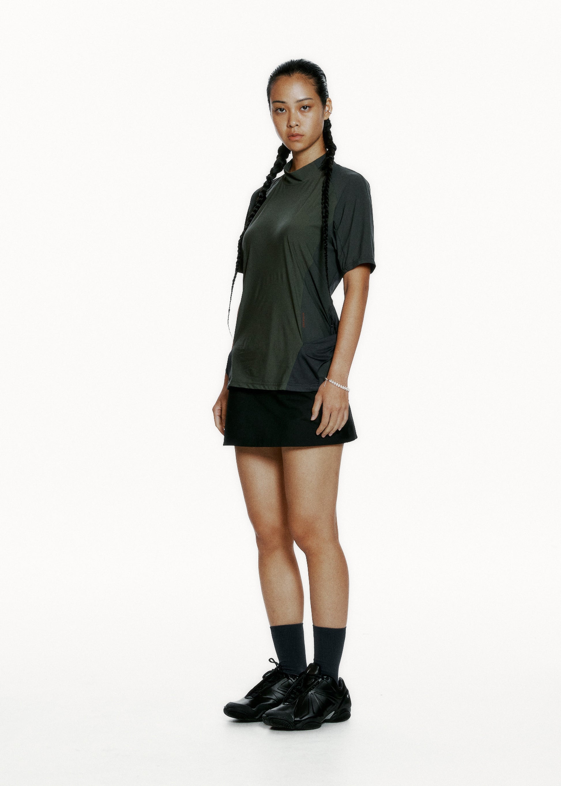 Hyein Seo - Pocket T-Shirt (Khaki) product image 5 | TRAB K-Fashion Australia