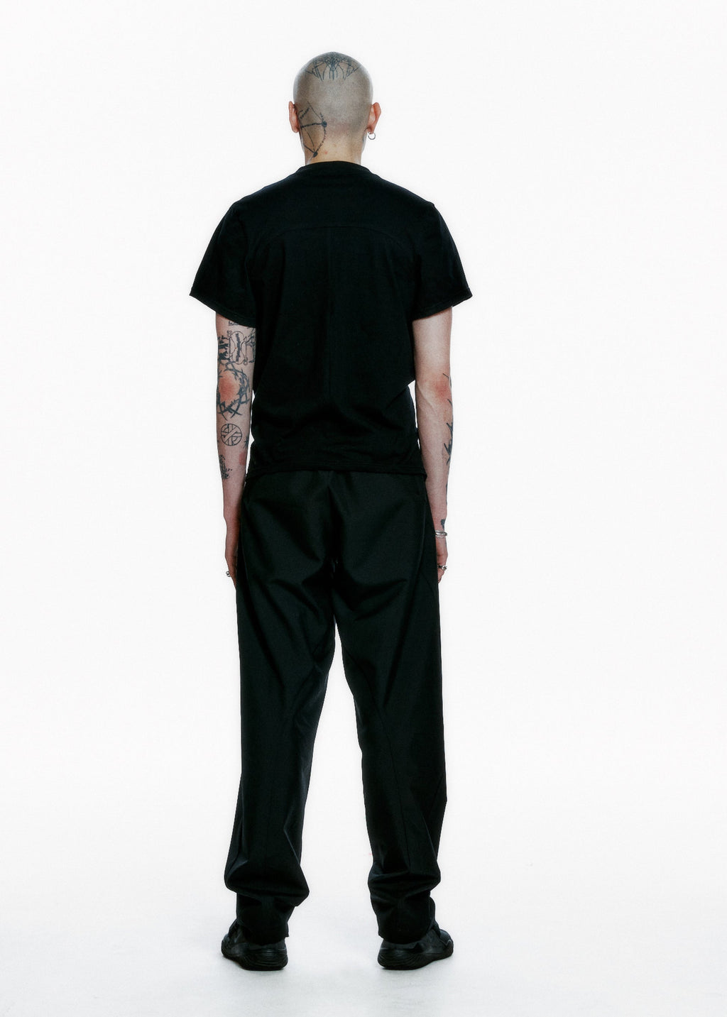 Hyein Seo - Serger Stitch T-Shirt (Black) product image 3 | TRAB K-Fashion Australia