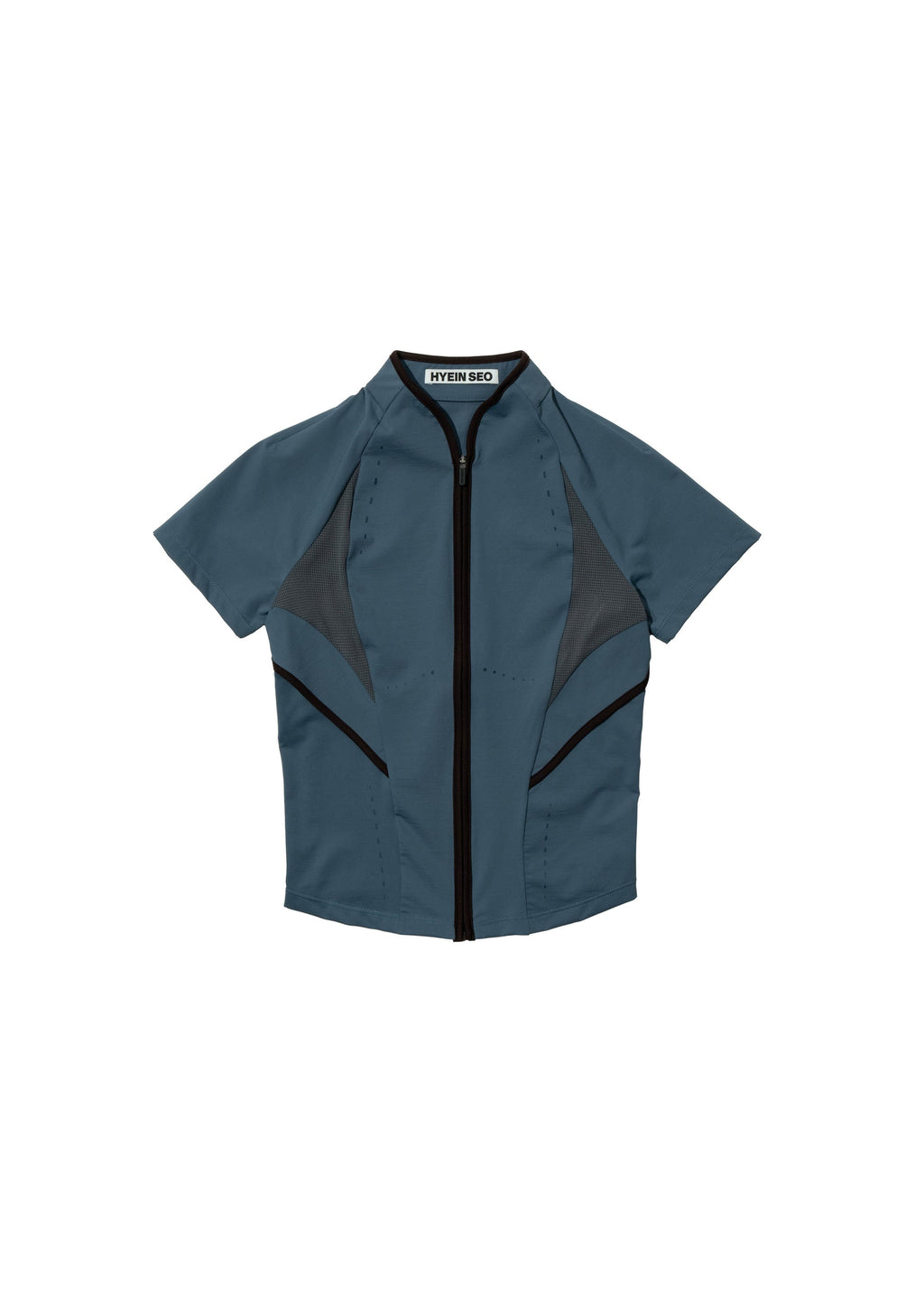 Hyein Seo - Slashed Zip Top (Fog Blue) product image 5 | TRAB K-Fashion Australia