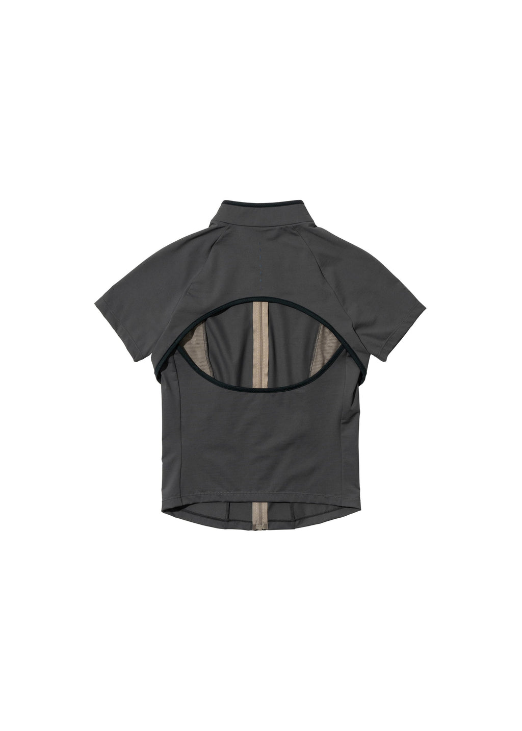 Hyein Seo - Slashed Zip Top (Khaki) product image 6 | TRAB K-Fashion Australia