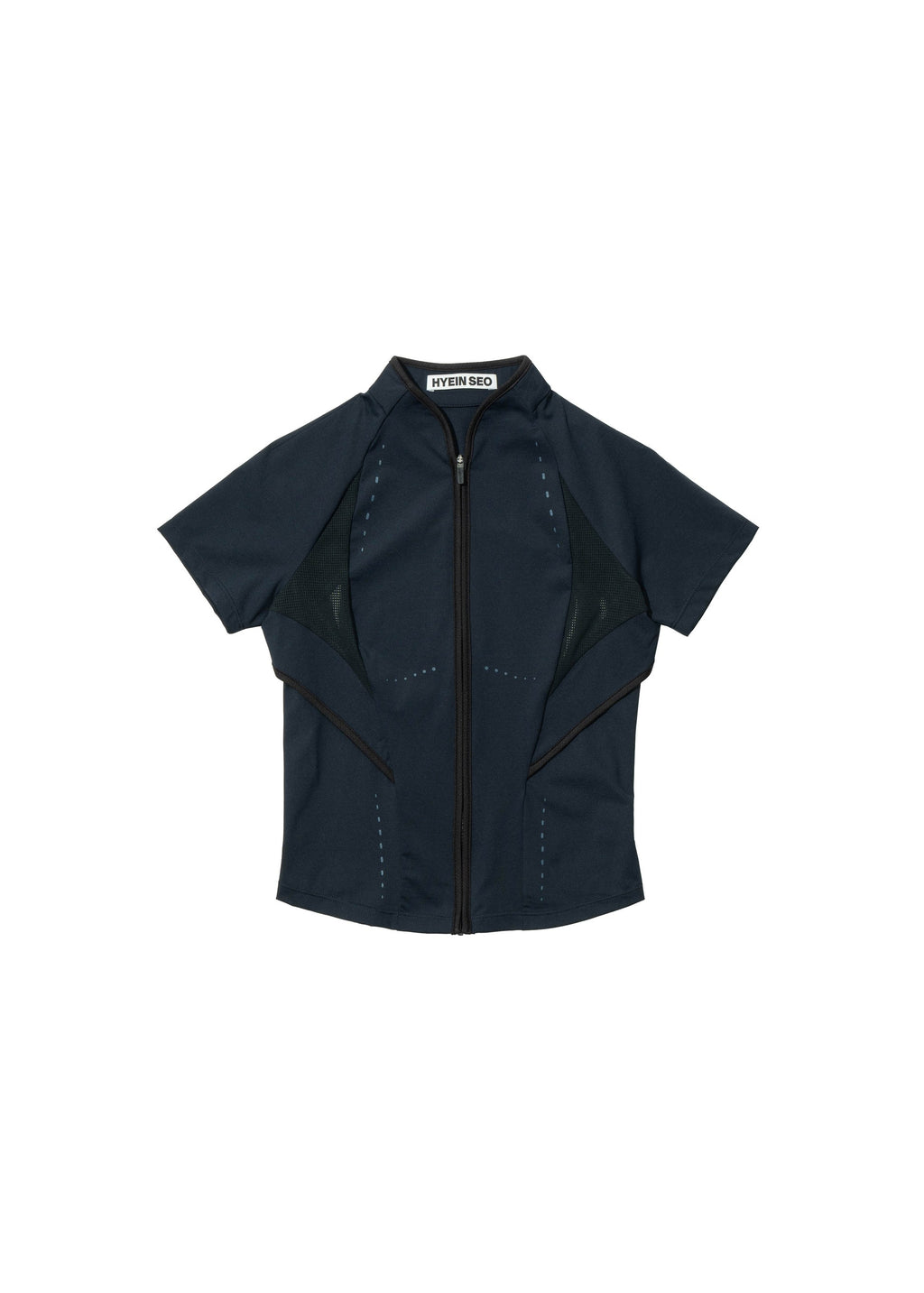 Hyein Seo - Slashed Zip Top (Navy) product image 5 | TRAB K-Fashion Australia