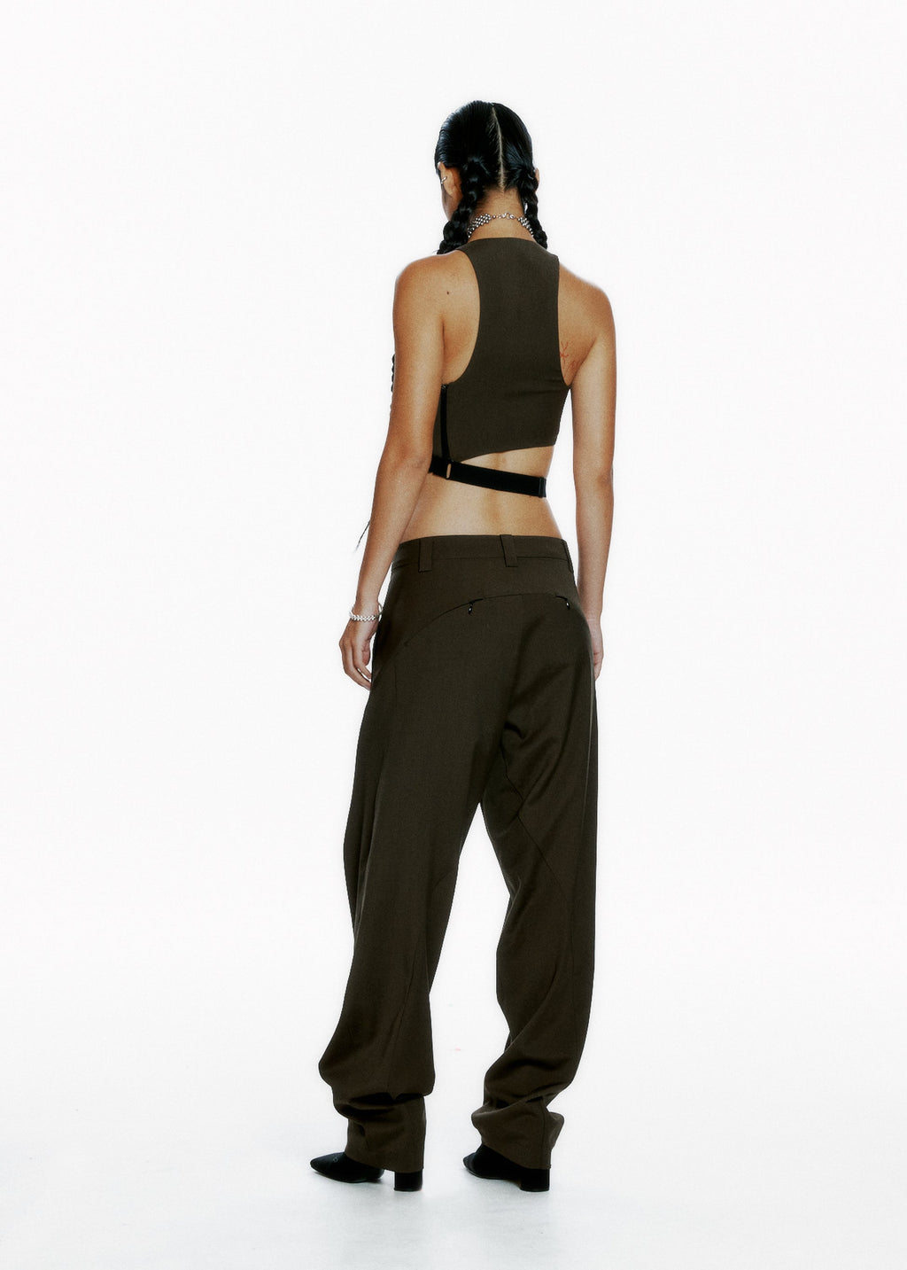 Hyein Seo - Cinched Halter Top (Khaki) product image 4 | TRAB K-Fashion Australia