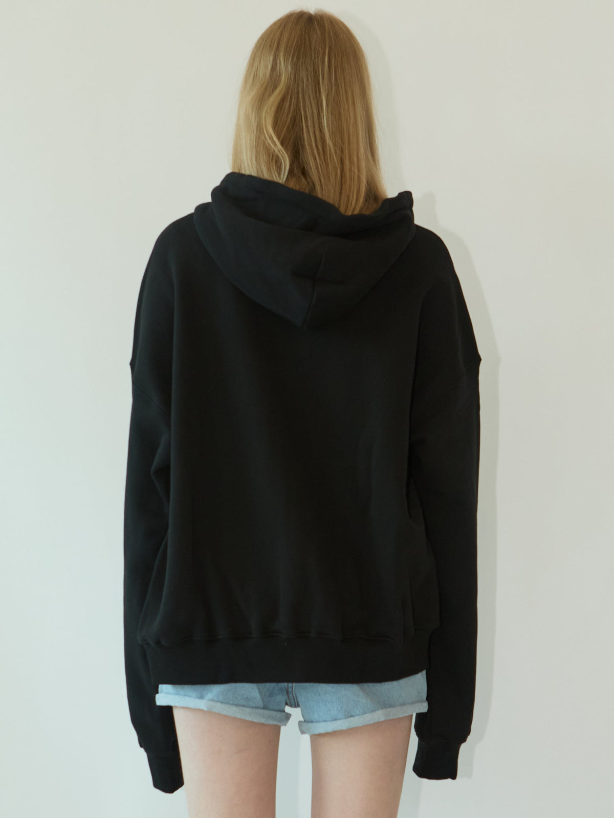 Kimhe Kim - Heart Patch Zip-Up Hoodie(black/Pink) product image 4 | TRAB K-Fashion Australia