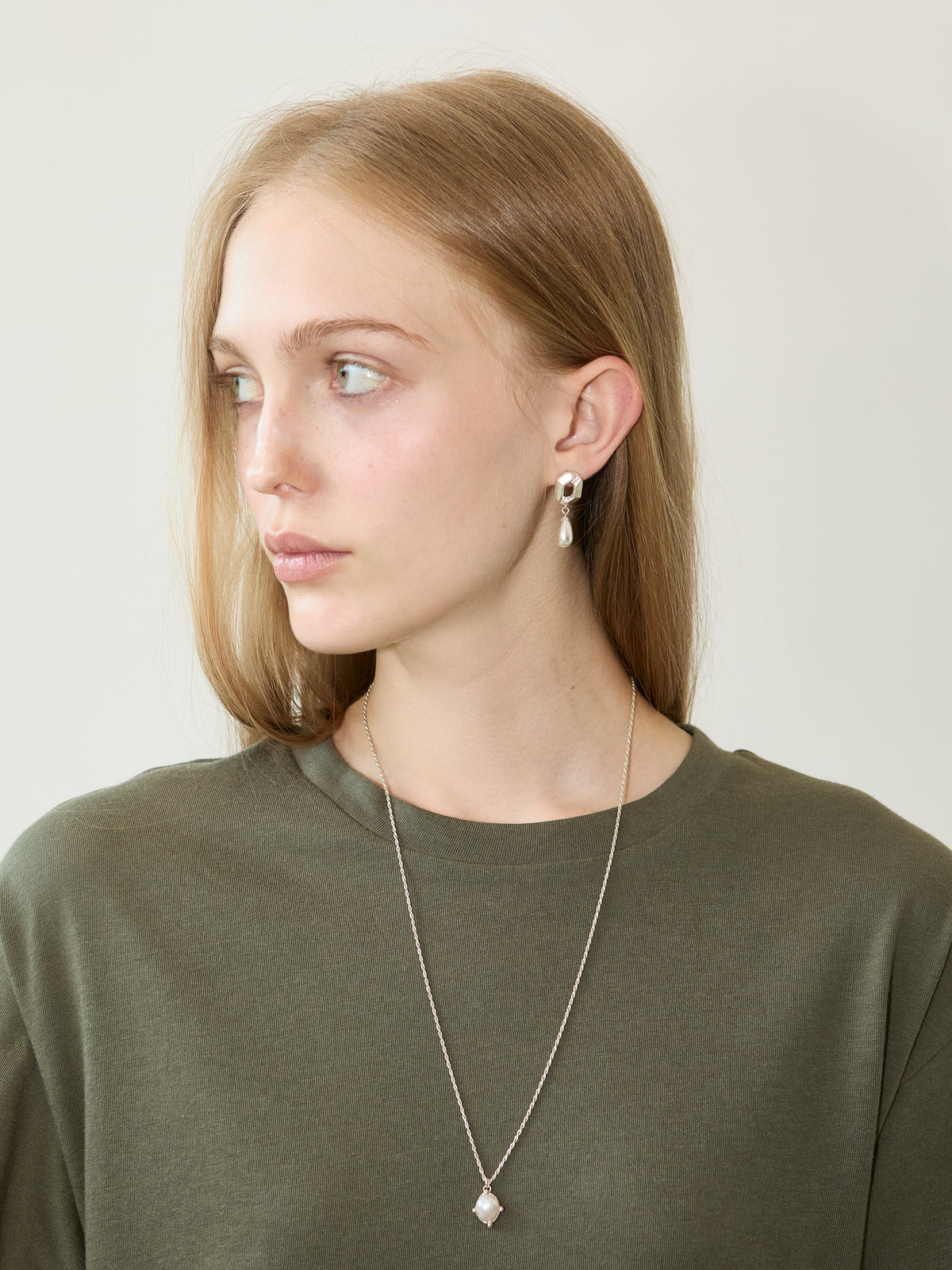 Kimhe Kim - Fresh Water Pearl Necklace (Silver) product image 1 | TRAB K-Fashion Australia
