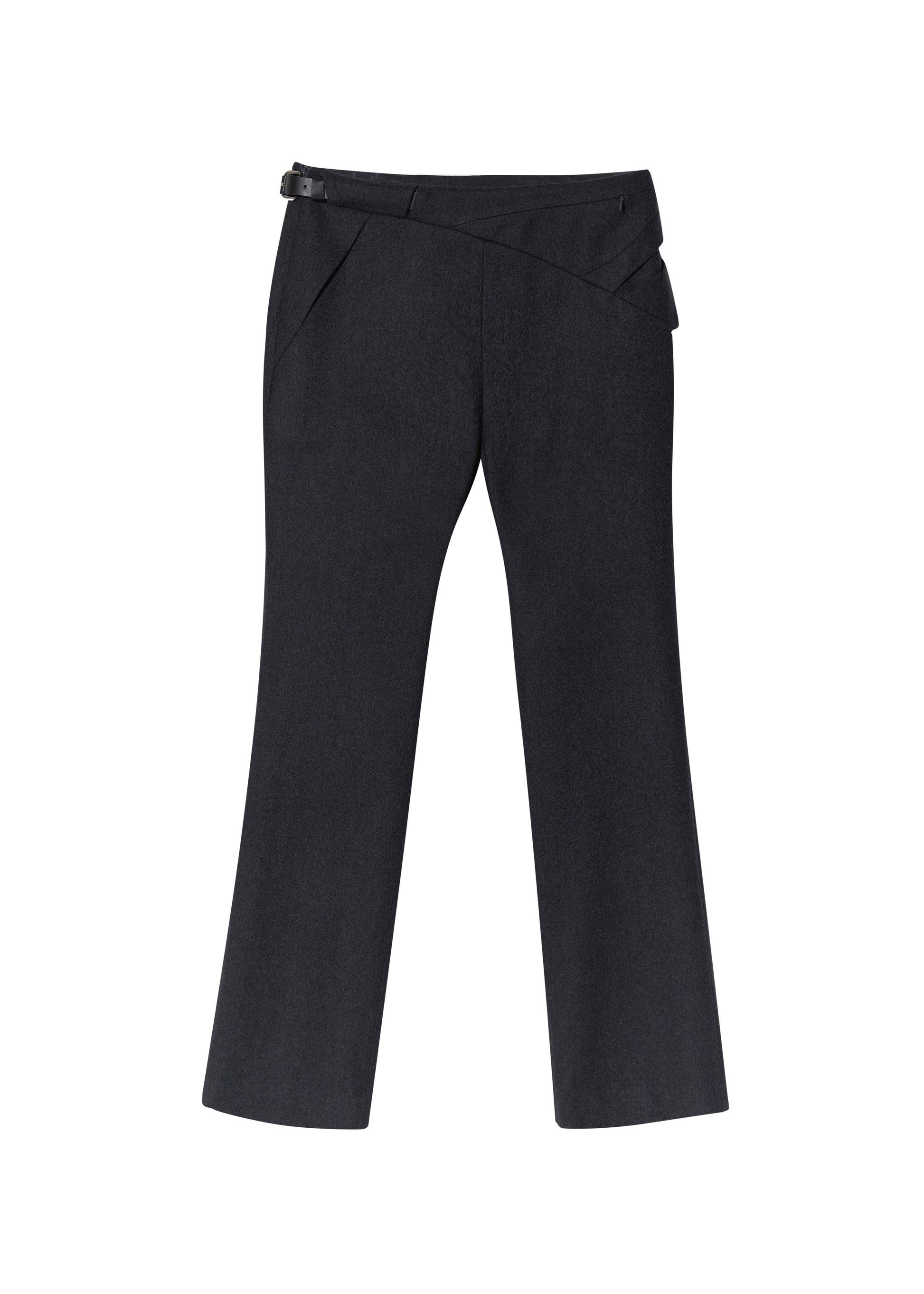 Hyein Seo - Cinched Pocket Pants w/ Leather Belt (Dark Grey) product image 4 | TRAB K-Fashion Australia