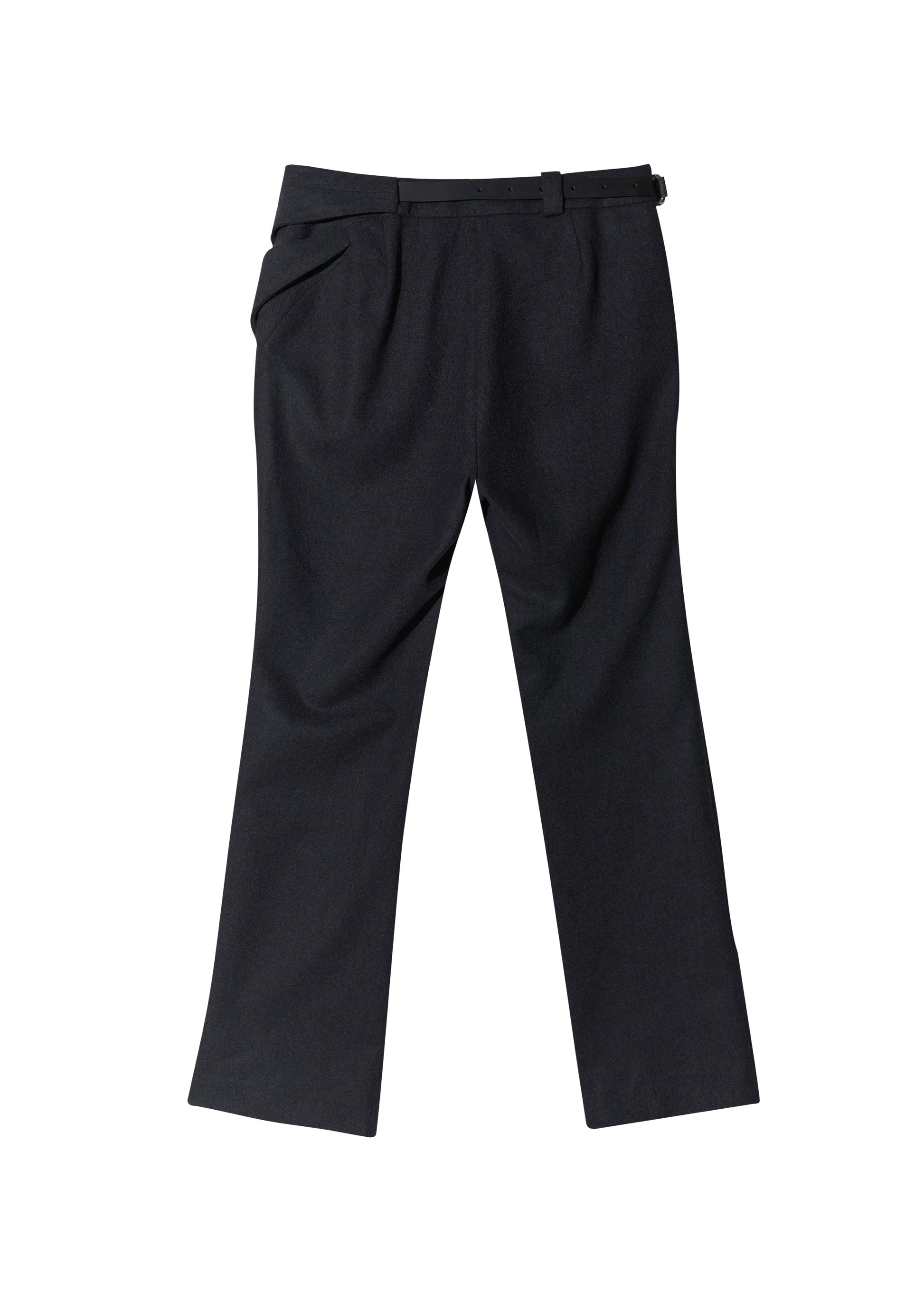 Hyein Seo - Cinched Pocket Pants w/ Leather Belt (Dark Grey) product image 5 | TRAB K-Fashion Australia