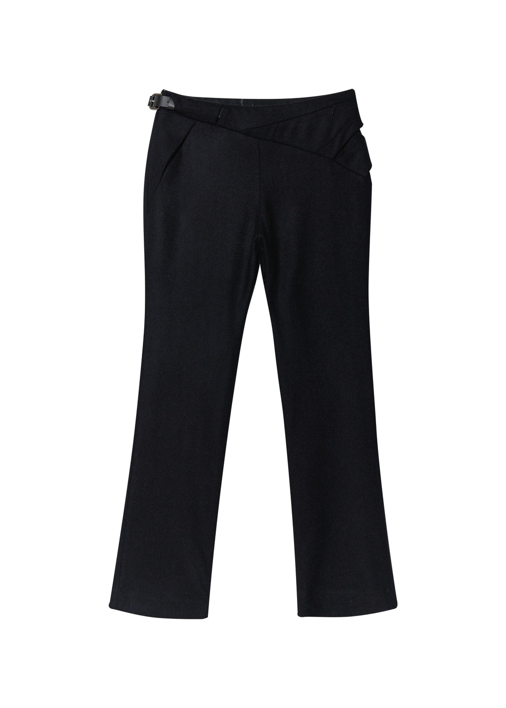 Hyein Seo - Cinched Pocket Pants w/ Leather Belt (Black) product image 4 | TRAB K-Fashion Australia