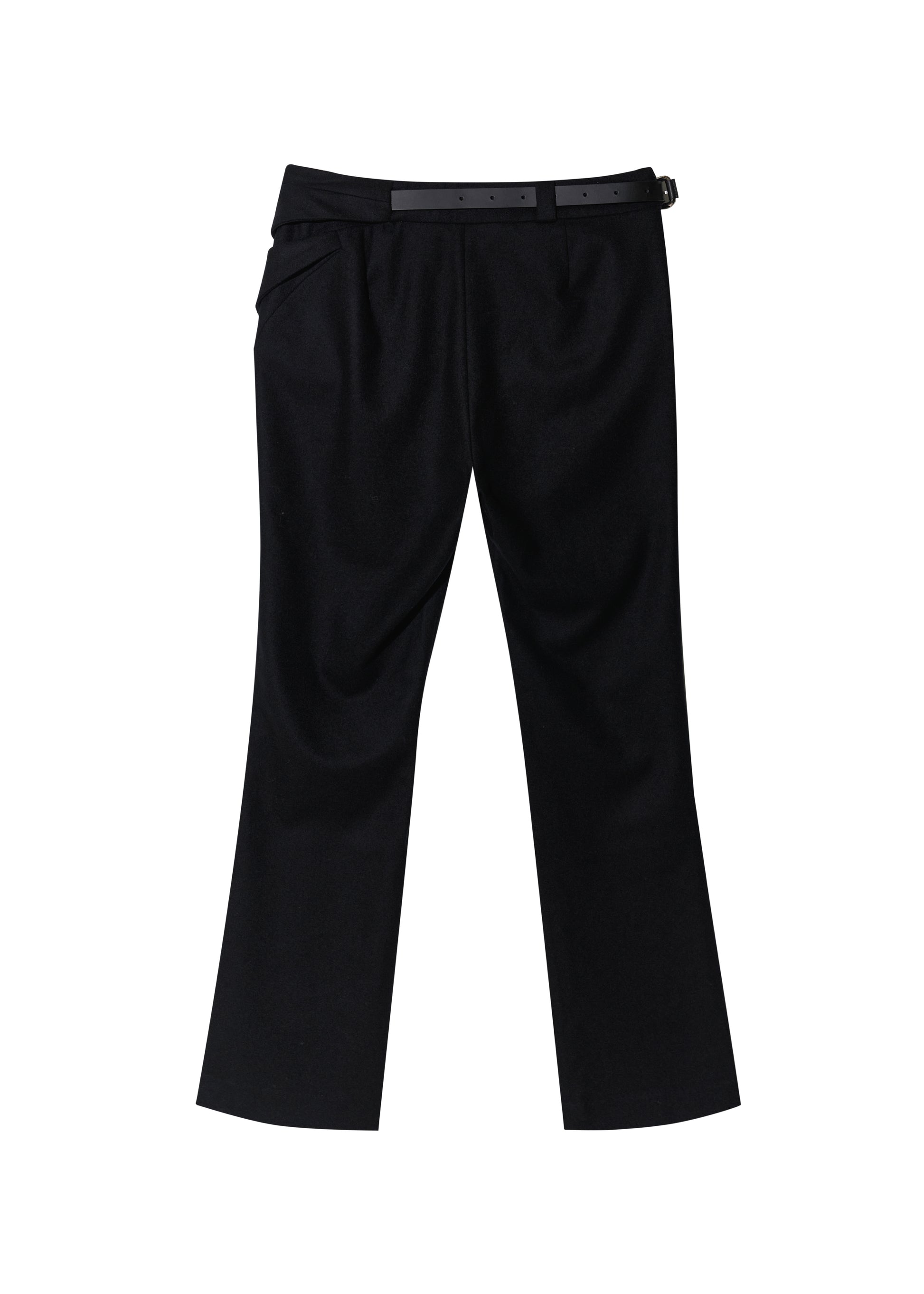 Hyein Seo - Cinched Pocket Pants w/ Leather Belt (Black) product image 5 | TRAB K-Fashion Australia