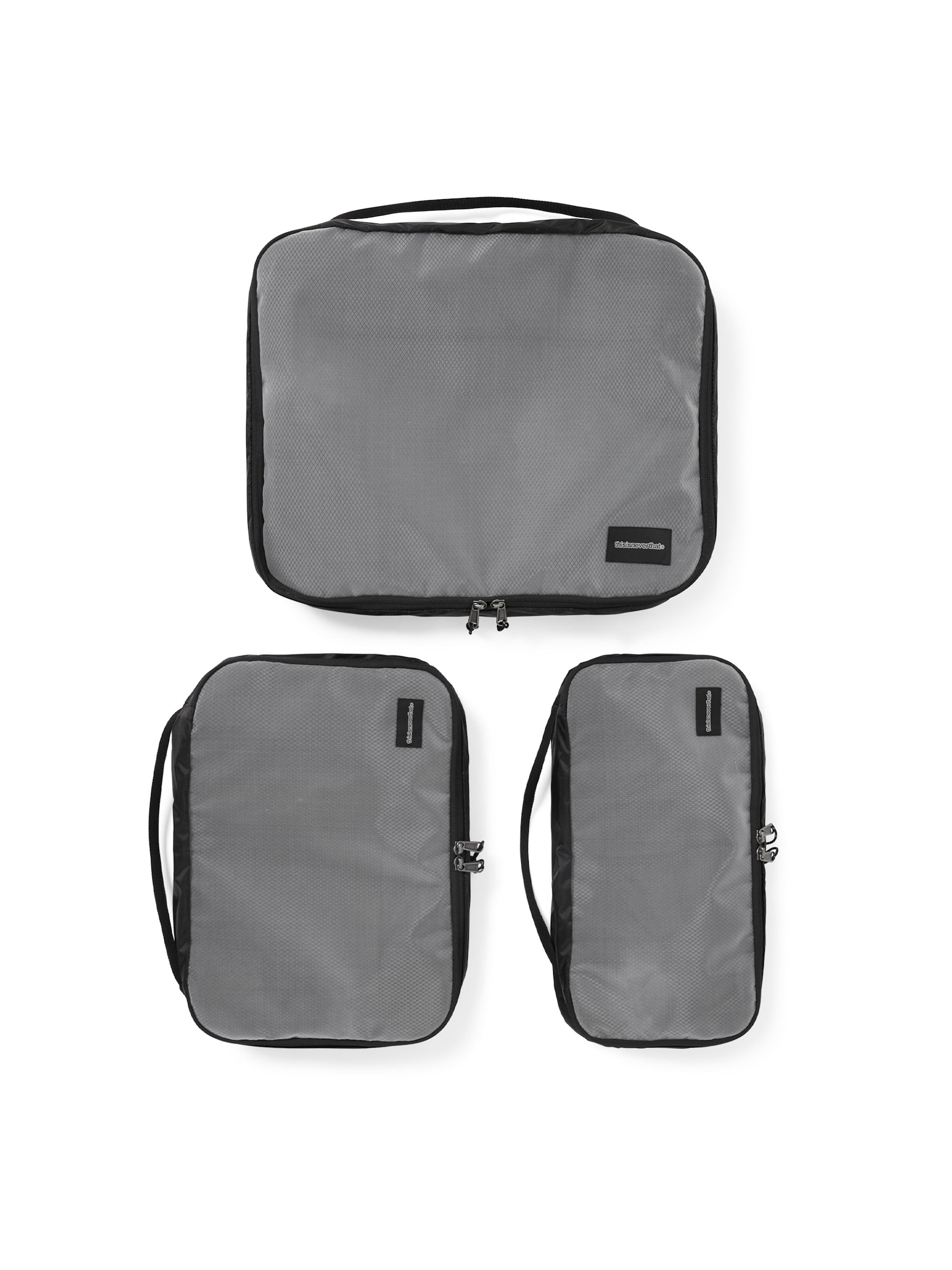 thisisneverthat - Packing Cube Set (Black) product image 3 | TRAB K-Fashion Australia