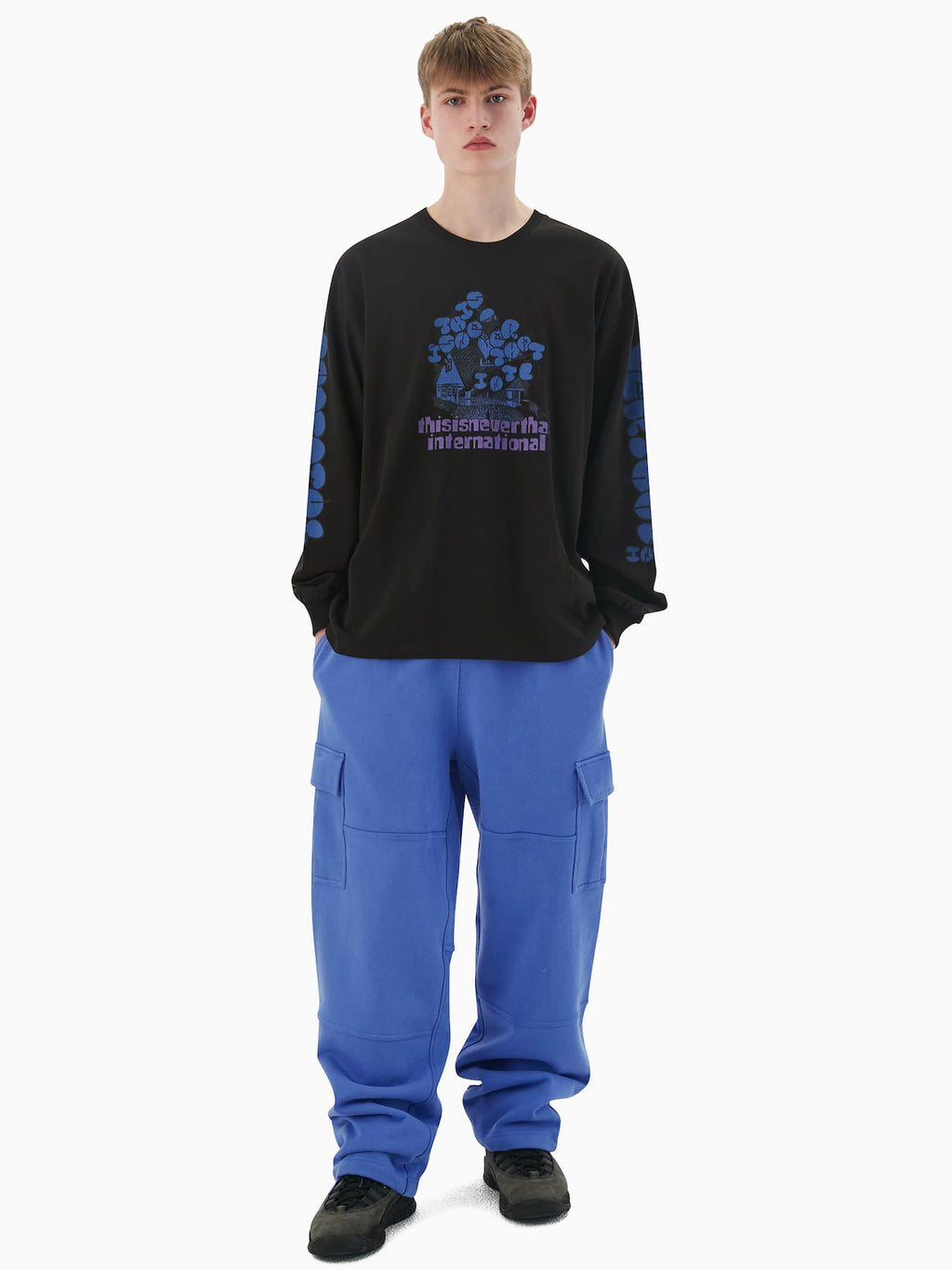 thisisneverthat - Paneled Cargo Sweatpant (Ultramarine) product image 7 | TRAB K-Fashion Australia