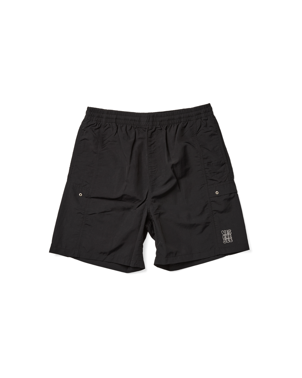 yeseyesee - Paneled Nylon Shorts (Black) product image 1 | TRAB K-Fashion Australia