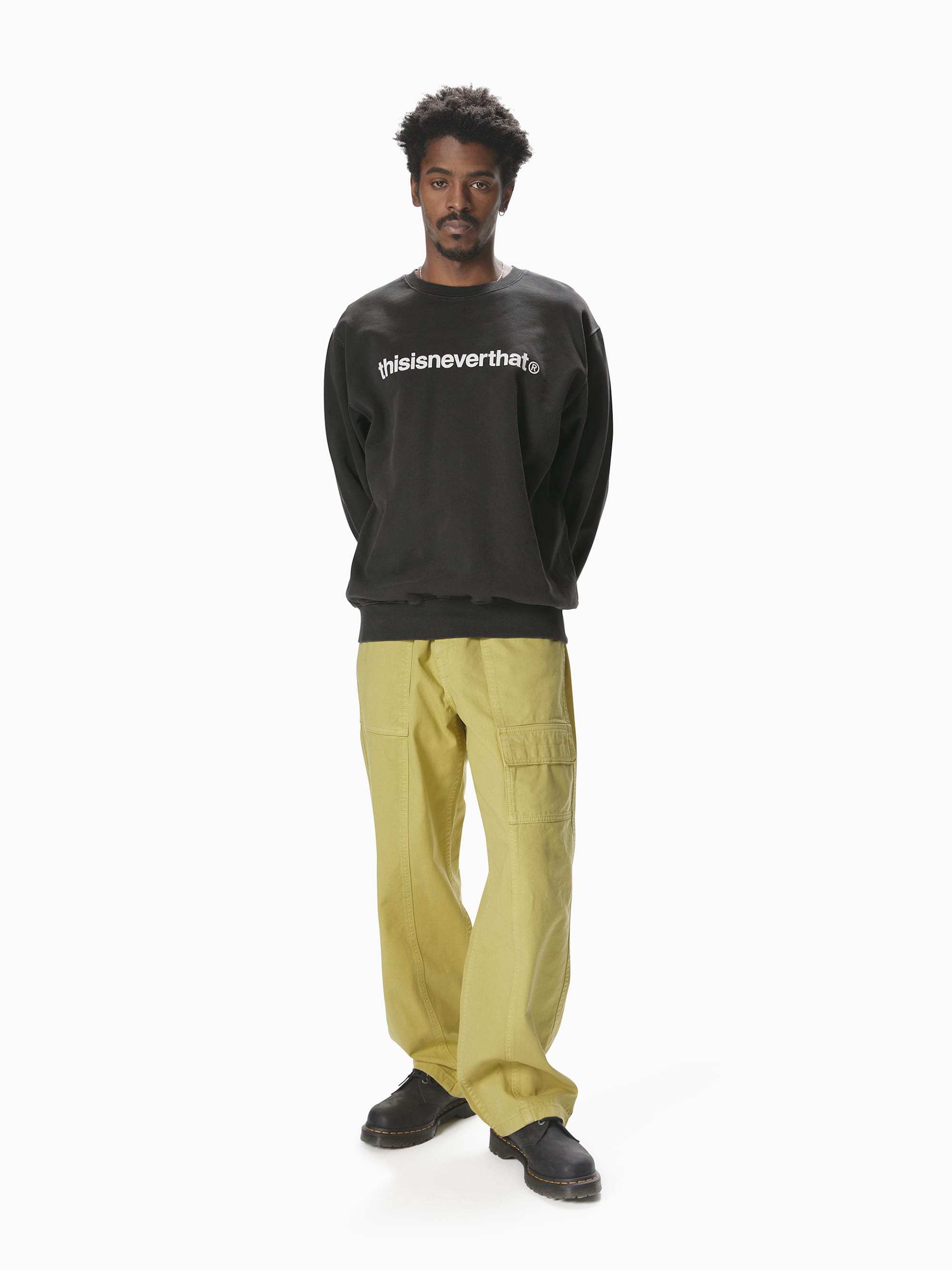 thisisneverthat - Paneled Overdyed Pant (Yellow) product image 5 | TRAB K-Fashion Australia
