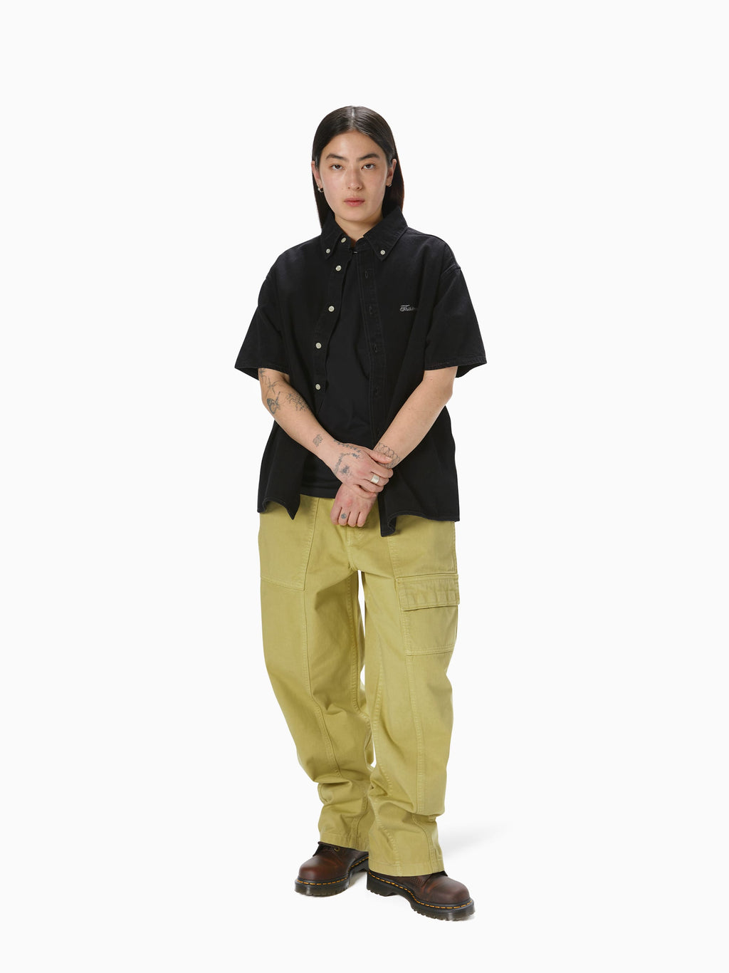 thisisneverthat - Paneled Overdyed Pant (Yellow) product image 6 | TRAB K-Fashion Australia