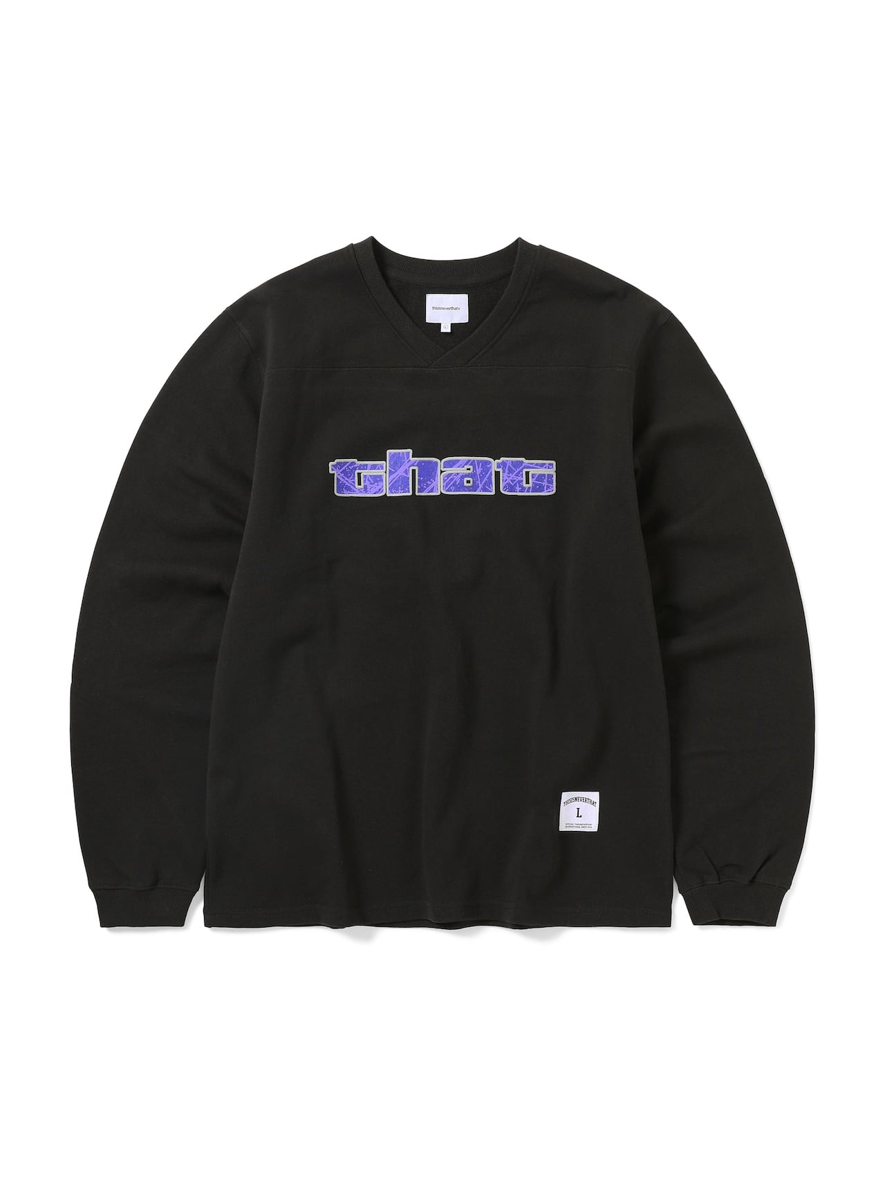 thisisneverthat - Paneled Sports Crewneck Off (Black) product image 2 | TRAB K-Fashion Australia