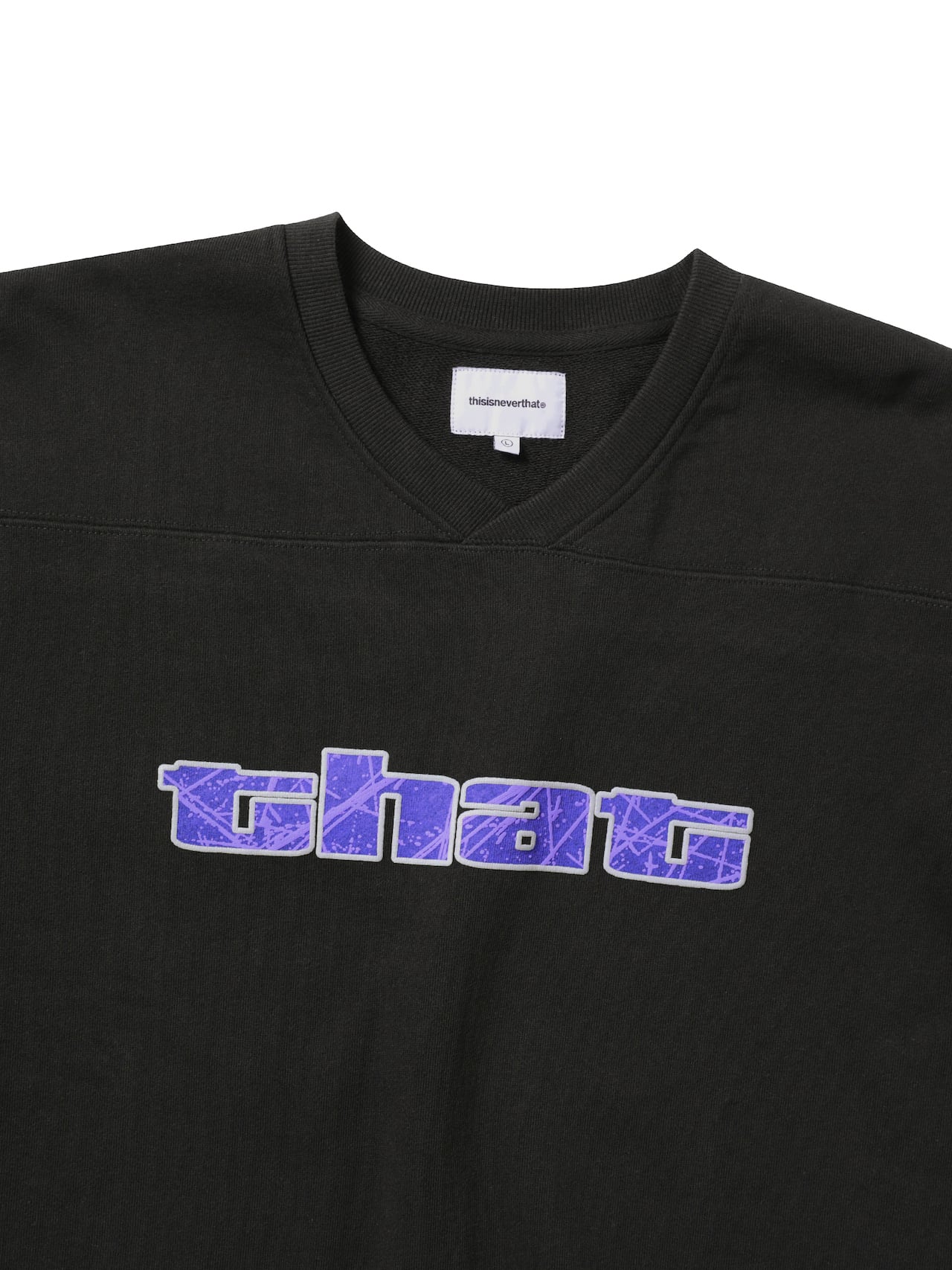 thisisneverthat - Paneled Sports Crewneck Off (Black) product image 3 | TRAB K-Fashion Australia