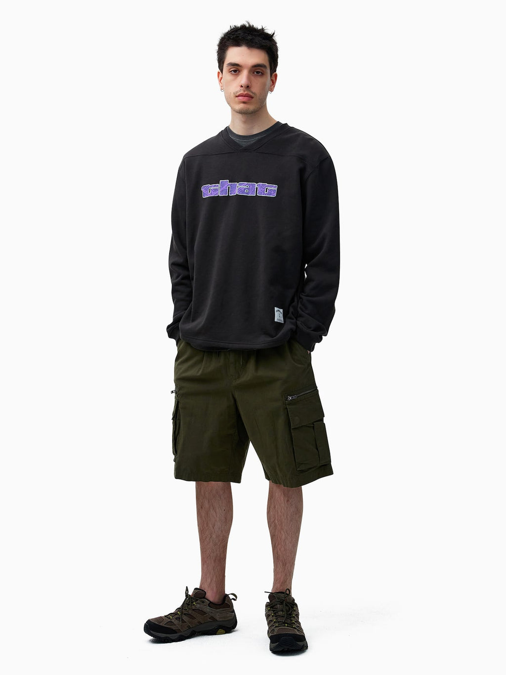 thisisneverthat - Paneled Sports Crewneck Off (Black) product image 6 | TRAB K-Fashion Australia