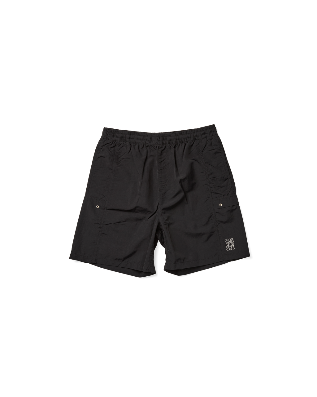 yeseyesee - Paneled Nylon Shorts (Black) product image 1 | TRAB K-Fashion Australia