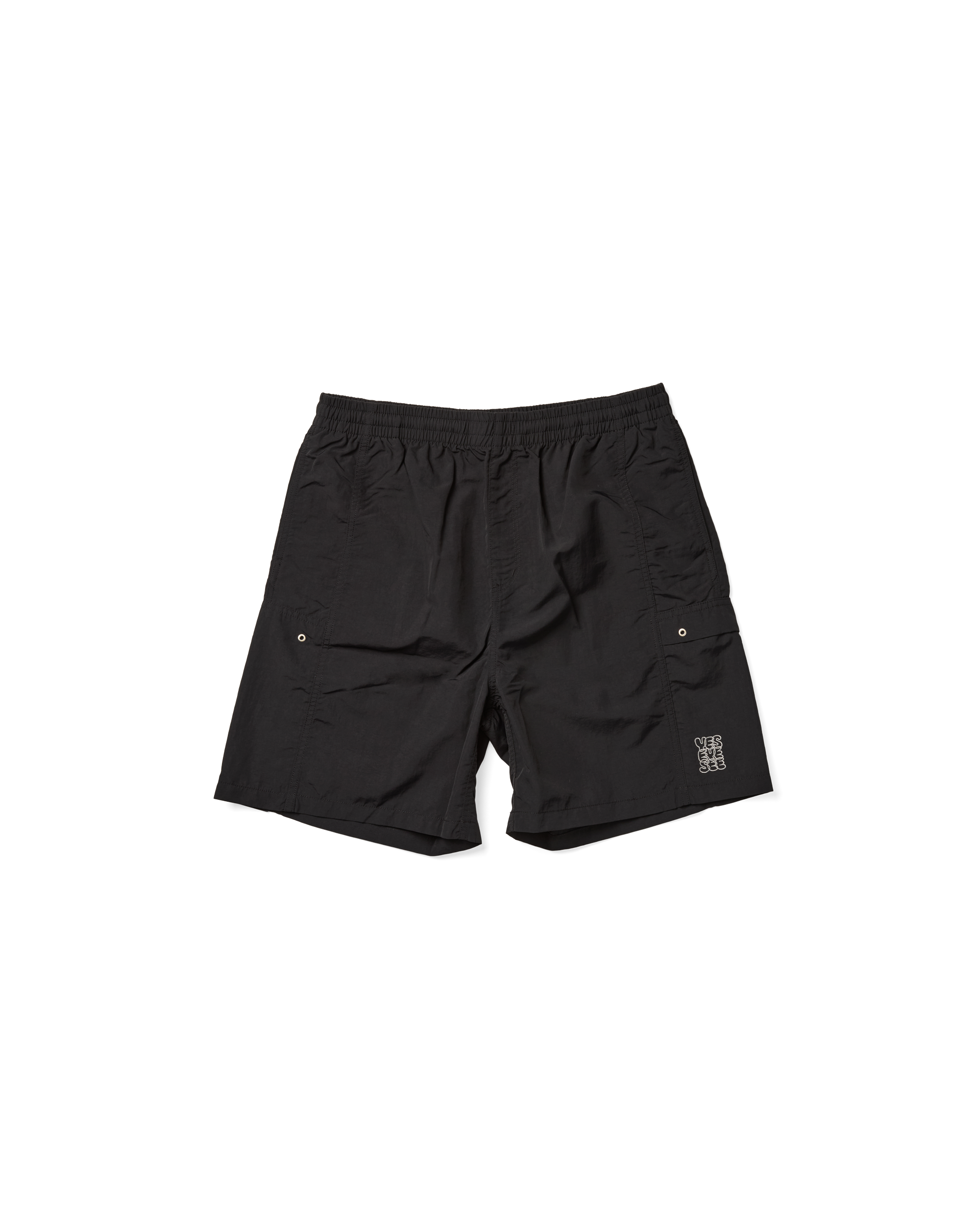 yeseyesee - Paneled Nylon Shorts (Black) product image 1 | TRAB K-Fashion Australia
