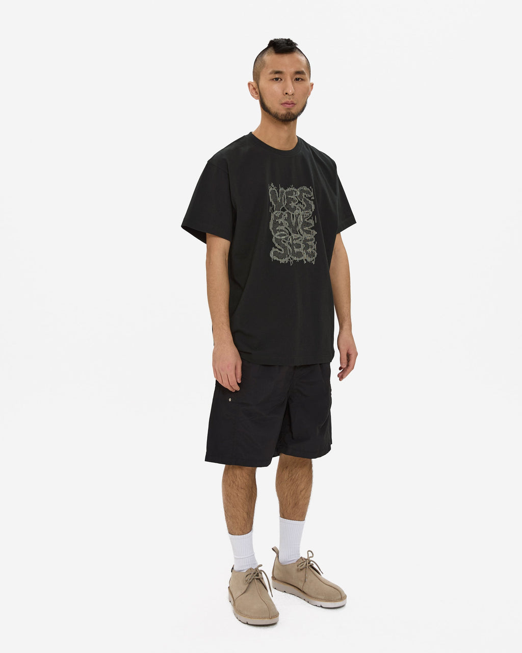 yeseyesee - Paneled Nylon Shorts (Black) product image 7 | TRAB K-Fashion Australia