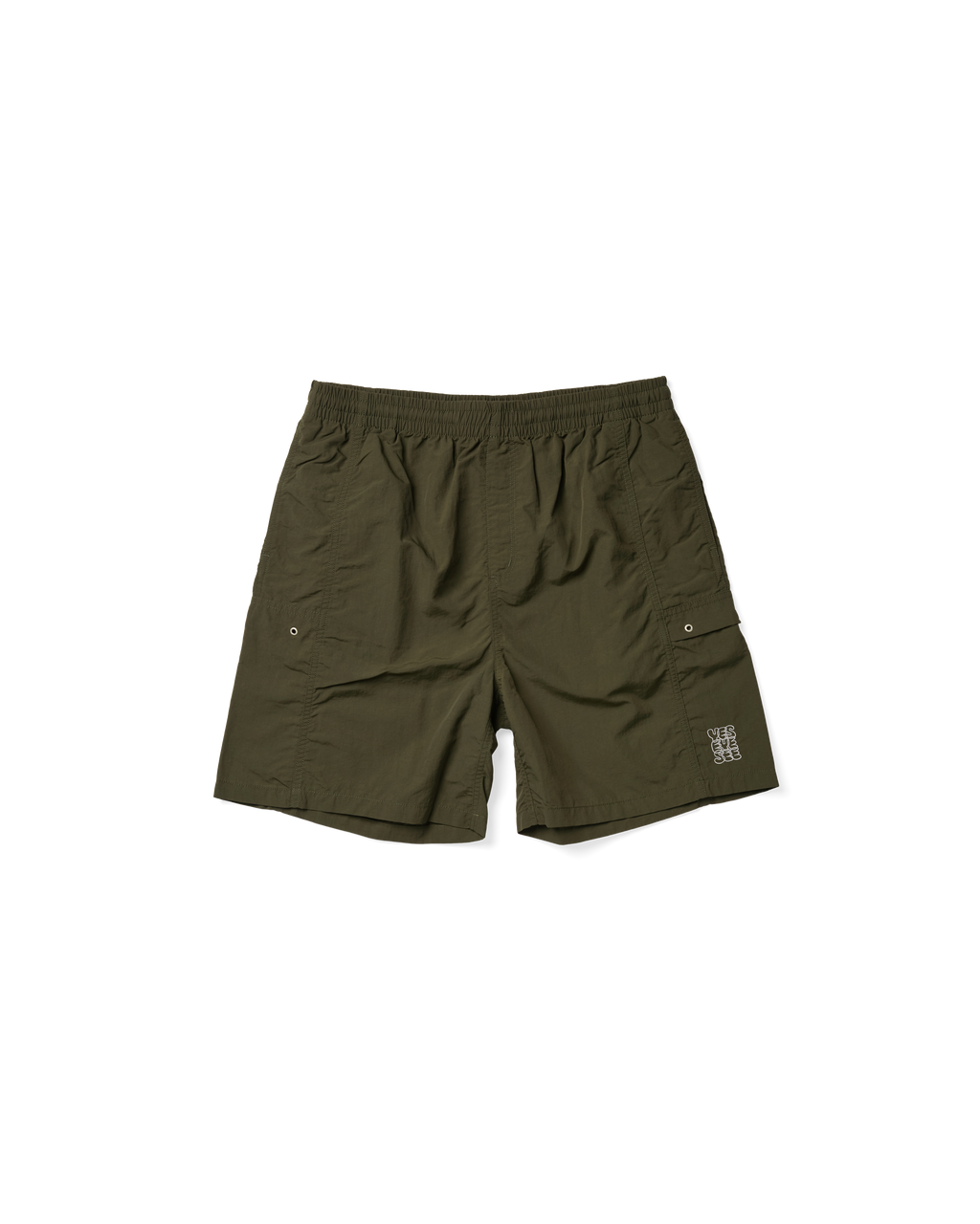 yeseyesee - Paneled Nylon Shorts (Olive) product image 1 | TRAB K-Fashion Australia