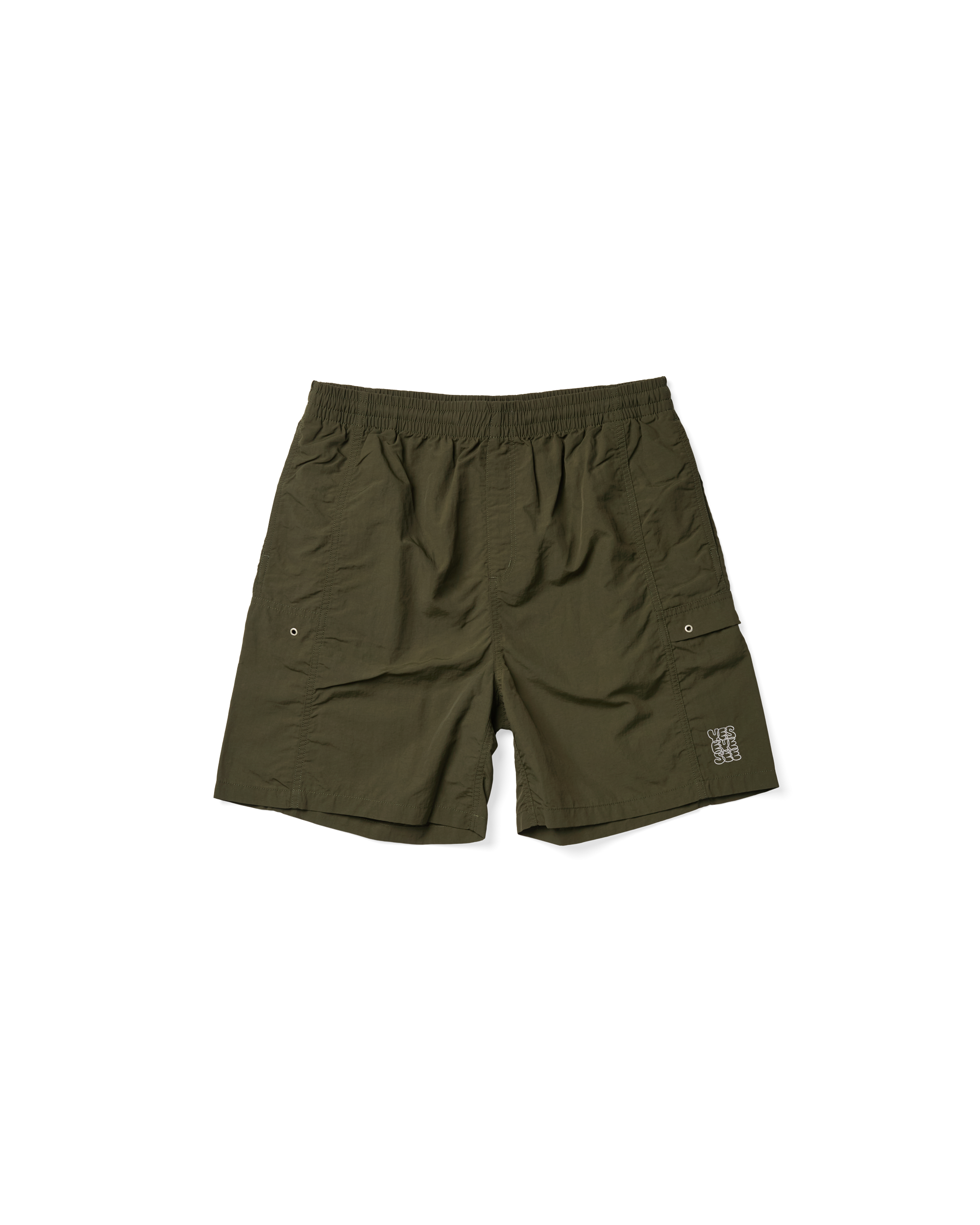 yeseyesee - Paneled Nylon Shorts (Olive) product image 1 | TRAB K-Fashion Australia