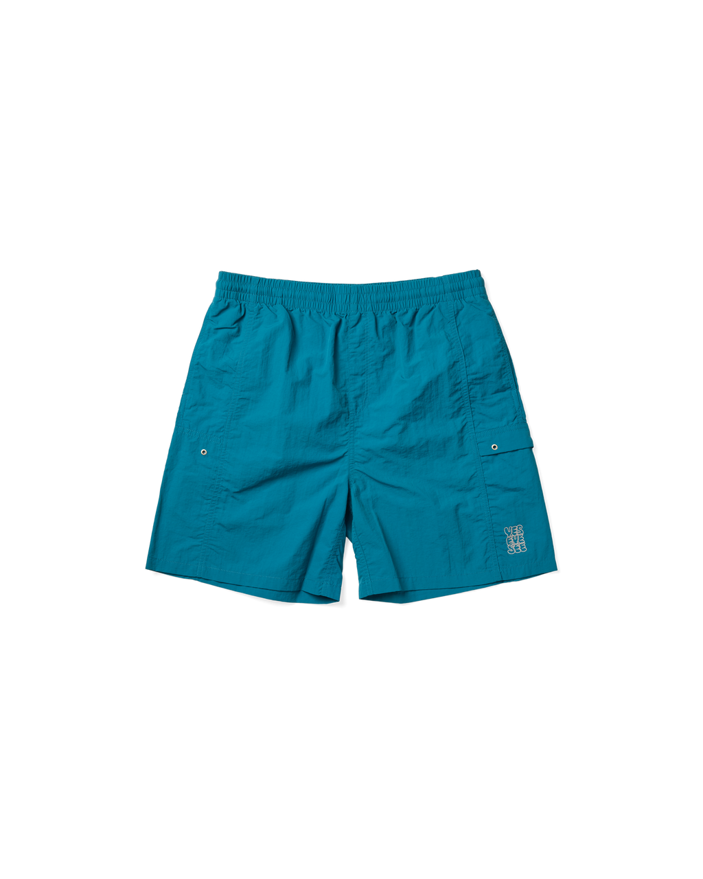 yeseyesee - Paneled Nylon Shorts (Teal Blue) product image 1 | TRAB K-Fashion Australia
