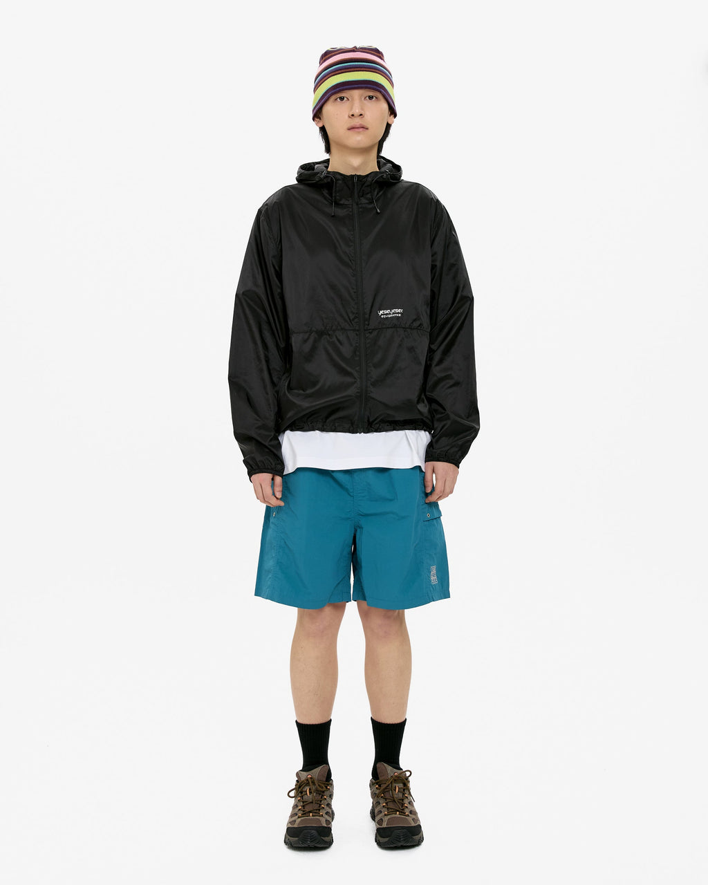 yeseyesee - Paneled Nylon Shorts (Teal Blue) product image 5 | TRAB K-Fashion Australia