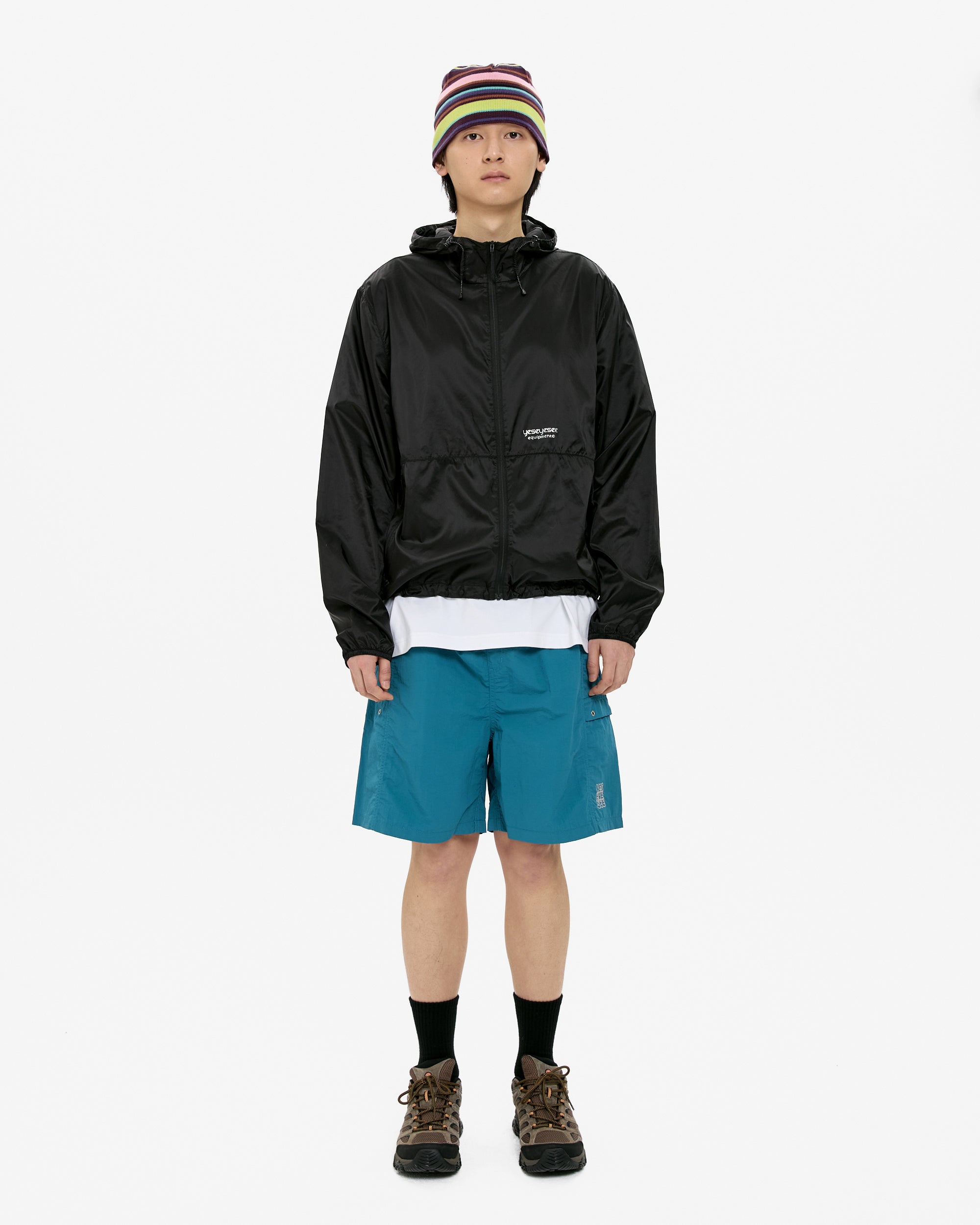 yeseyesee - Paneled Nylon Shorts (Teal Blue) product image 5 | TRAB K-Fashion Australia