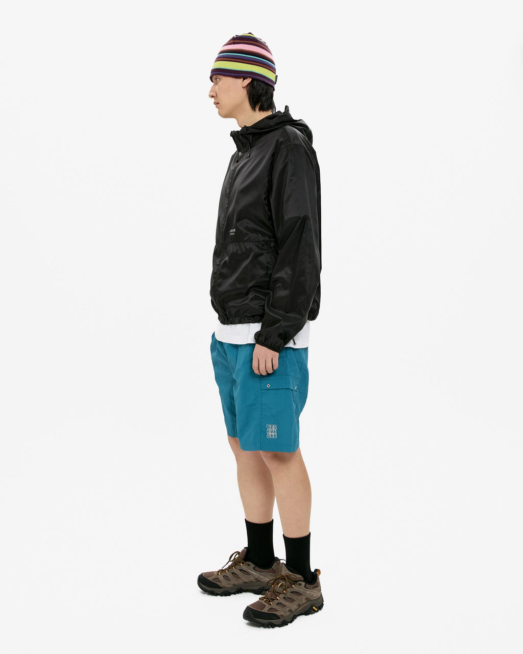yeseyesee - Paneled Nylon Shorts (Teal Blue) product image 6 | TRAB K-Fashion Australia
