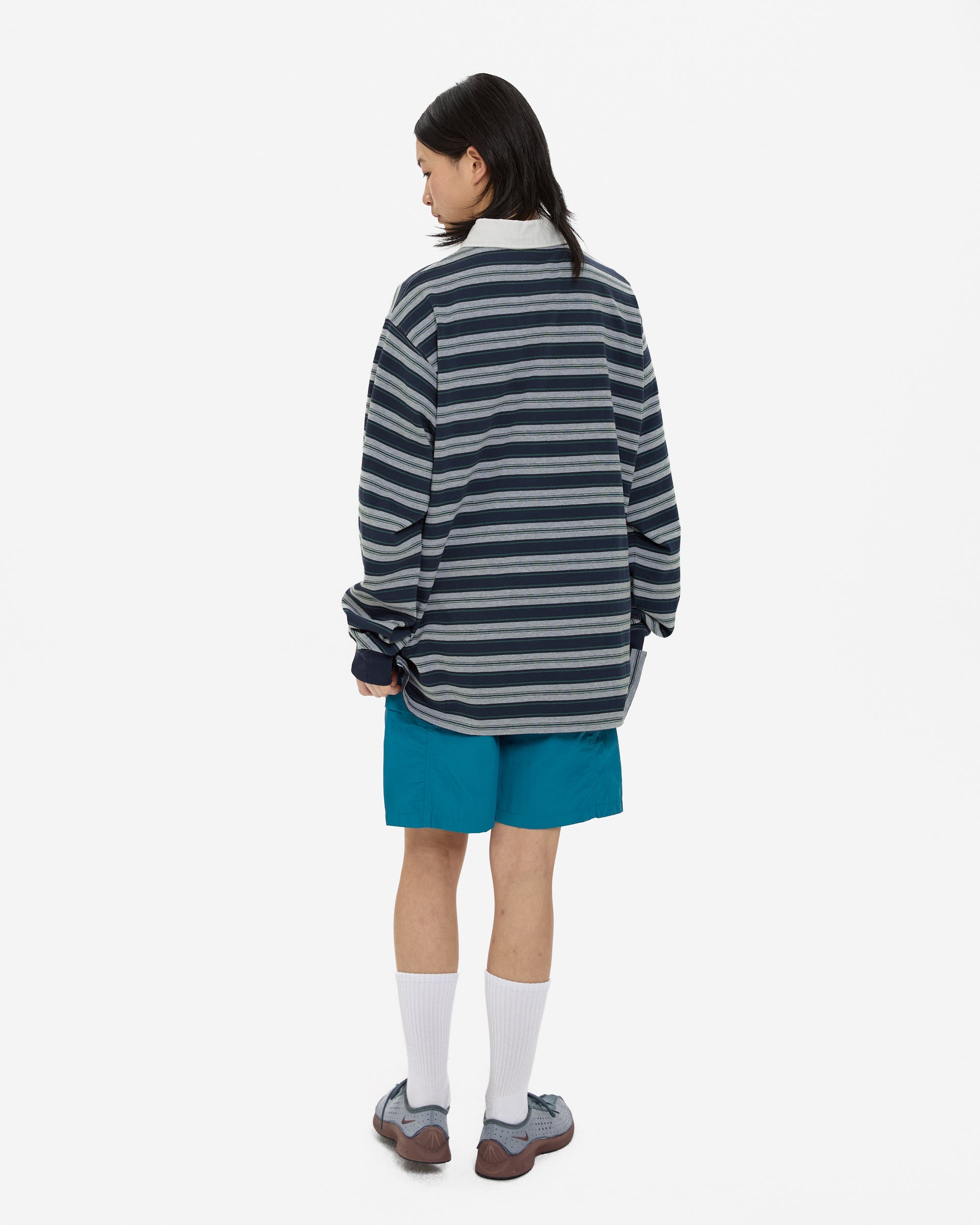 yeseyesee - Paneled Nylon Shorts (Teal Blue) product image 11 | TRAB K-Fashion Australia