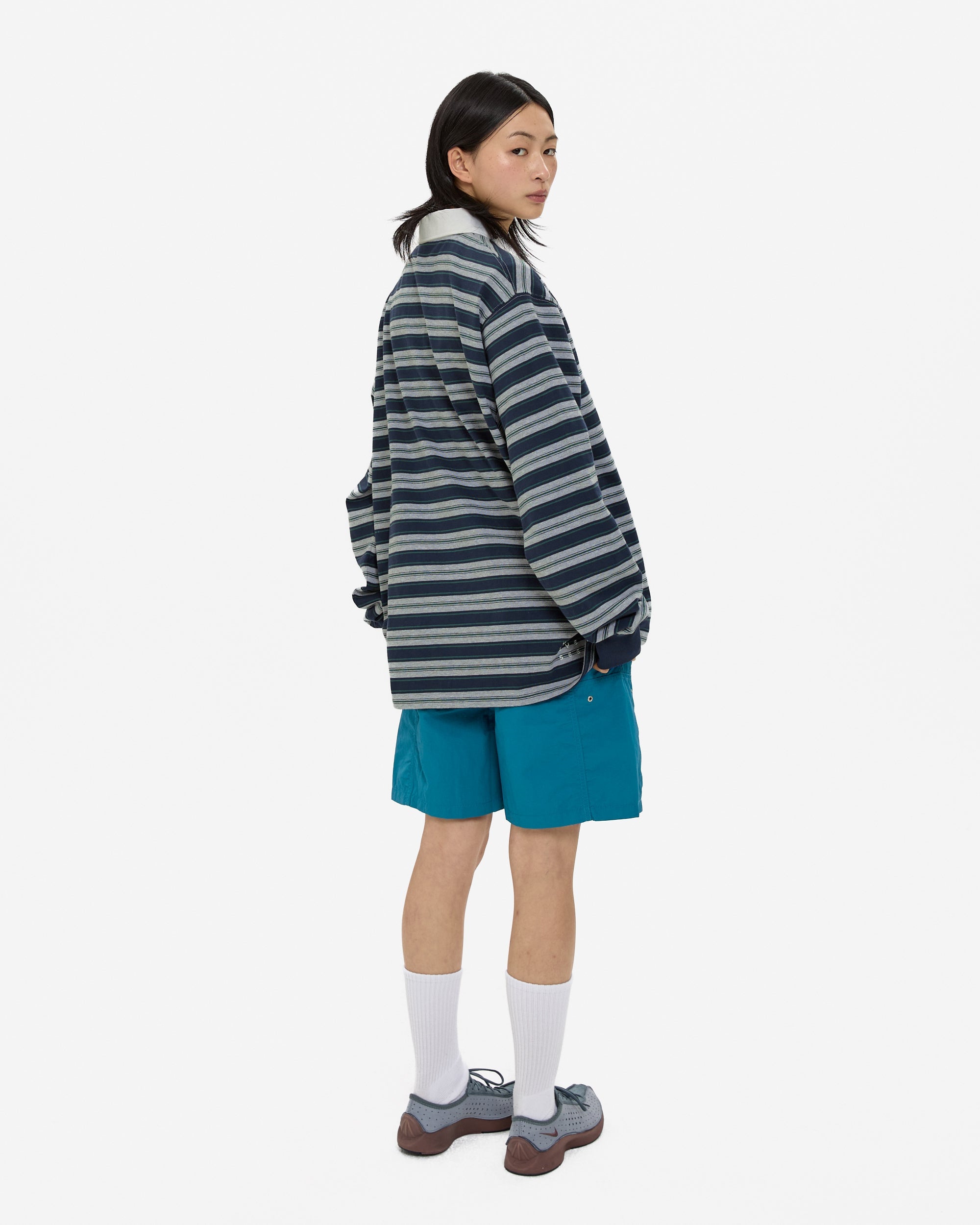 yeseyesee - Paneled Nylon Shorts (Teal Blue) product image 12 | TRAB K-Fashion Australia