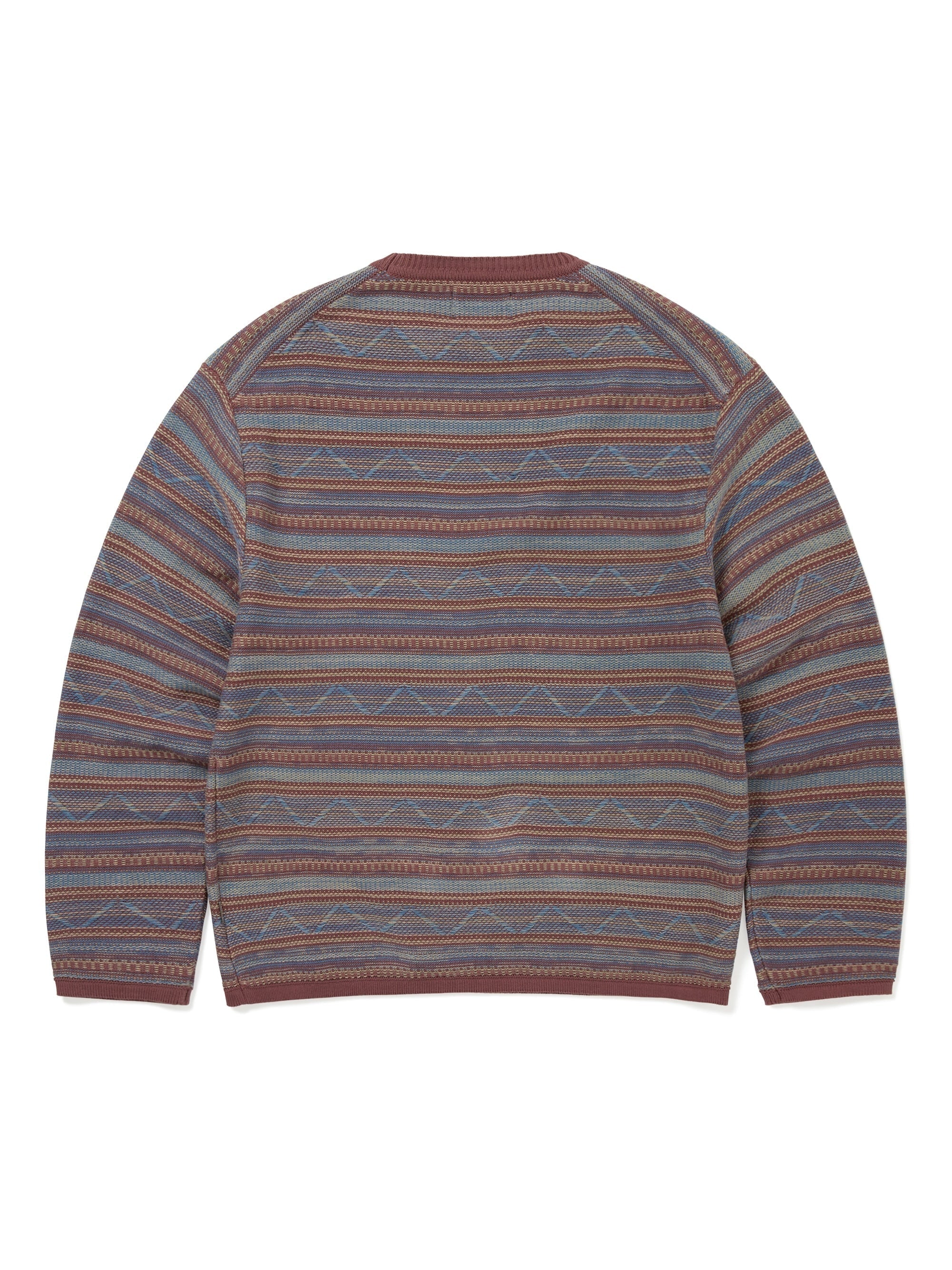 thisisneverthat - Pattern Knit Crew Dark (Magenta) product image 3 | TRAB K-Fashion Australia