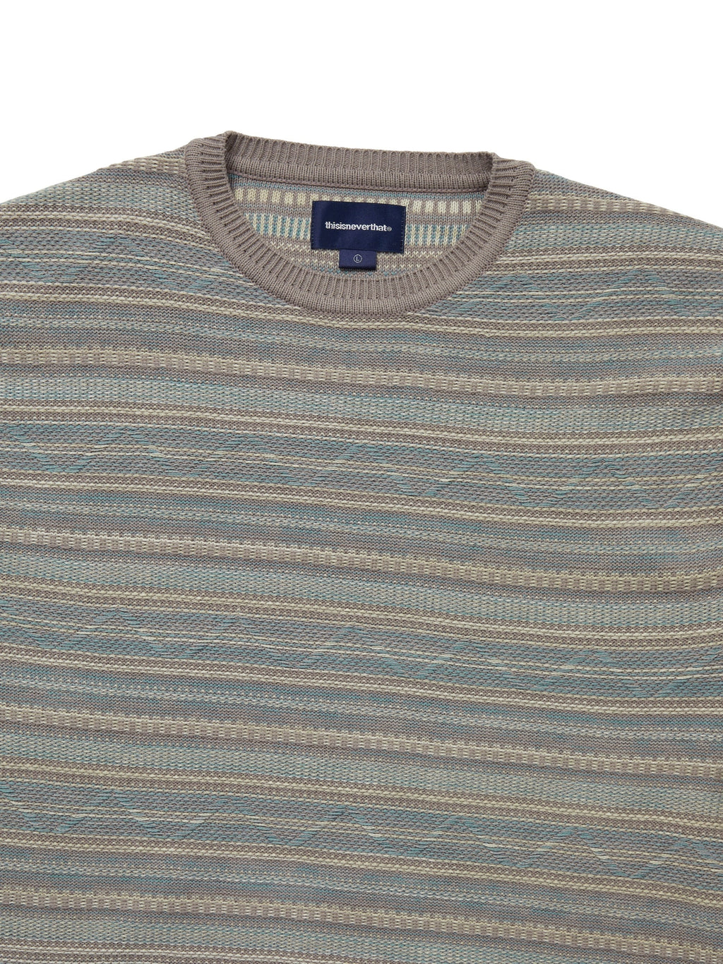 thisisneverthat - Pattern Knit Crew (Dark Slate) product image 2 | TRAB K-Fashion Australia
