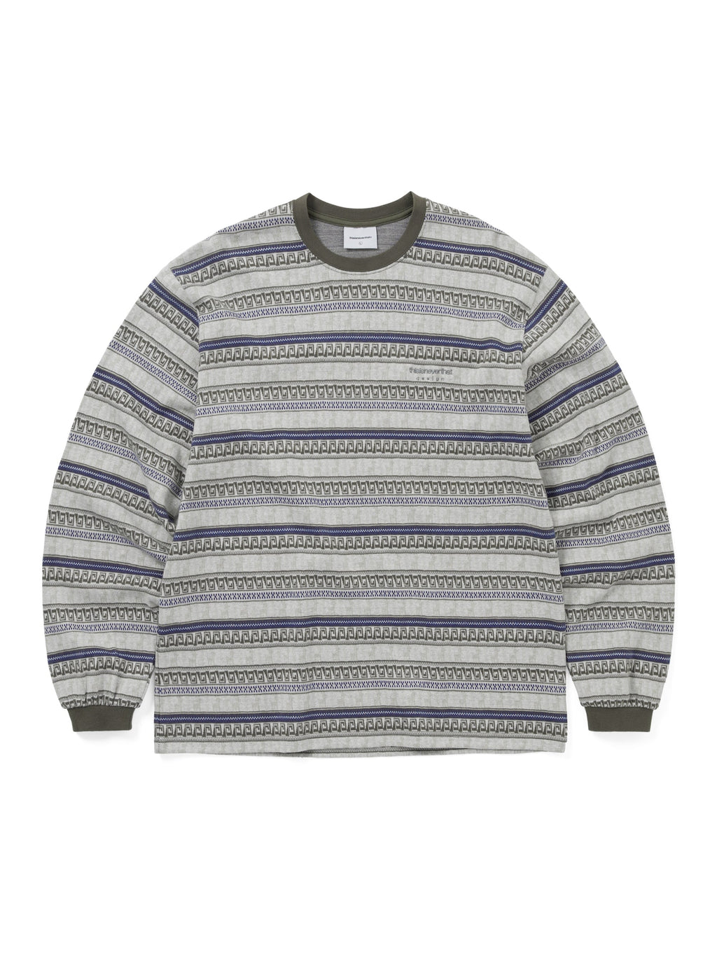 thisisneverthat - Pattern Striped L/S Tee (Ivory) product image 1 | TRAB K-Fashion Australia