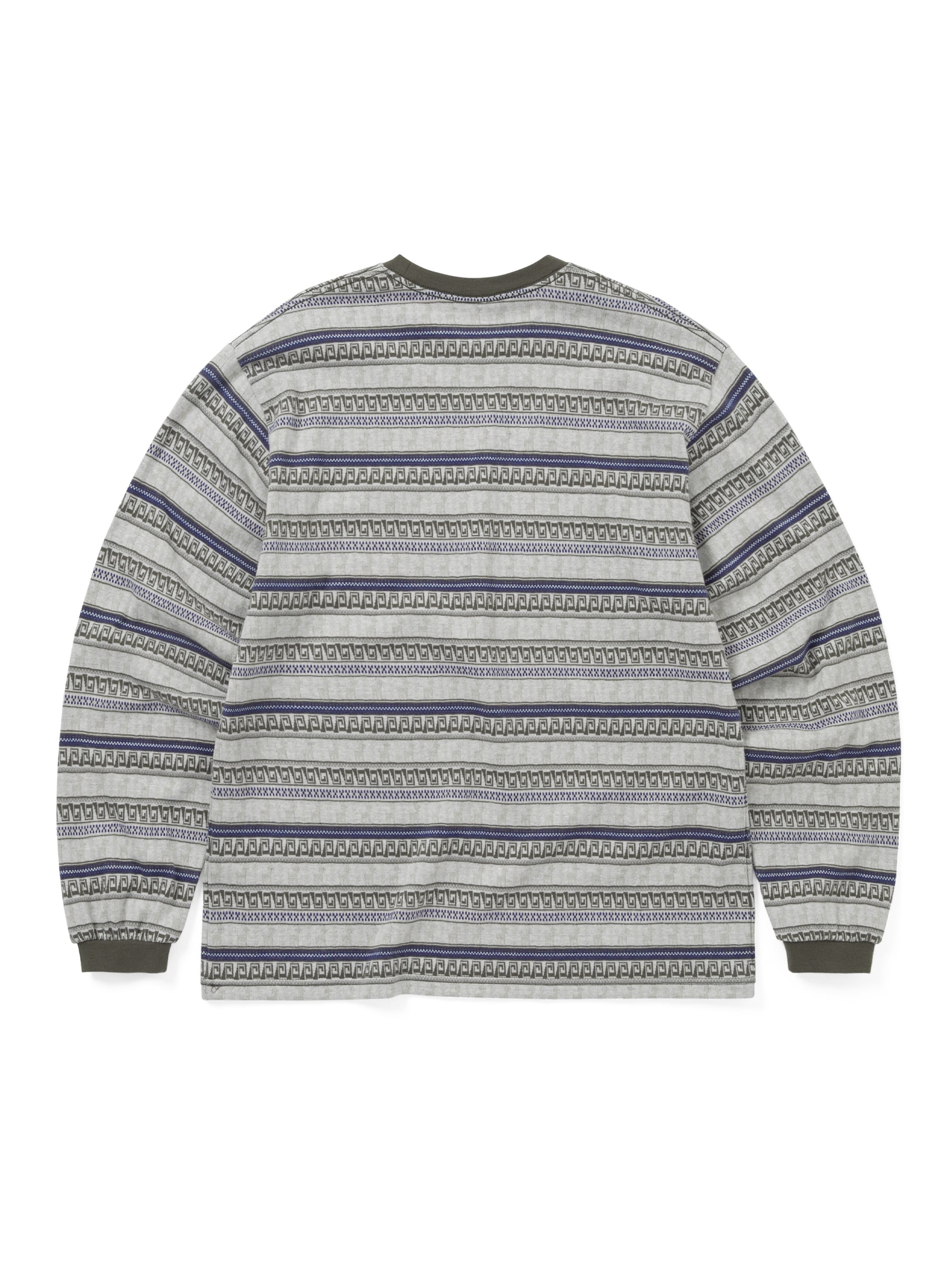 thisisneverthat - Pattern Striped L/S Tee (Ivory) product image 3 | TRAB K-Fashion Australia